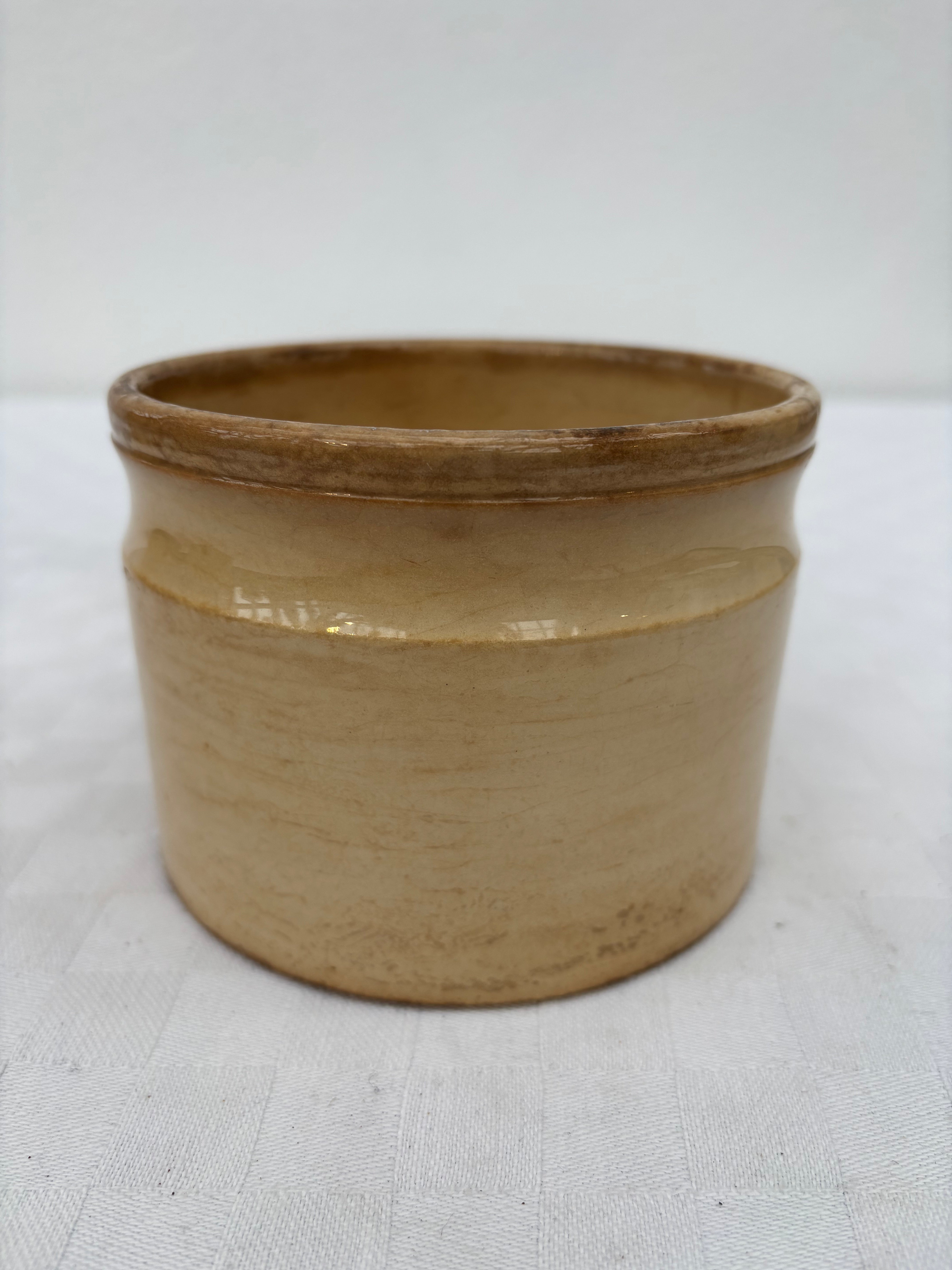 Fransk Lyon krukke, h9 cm.