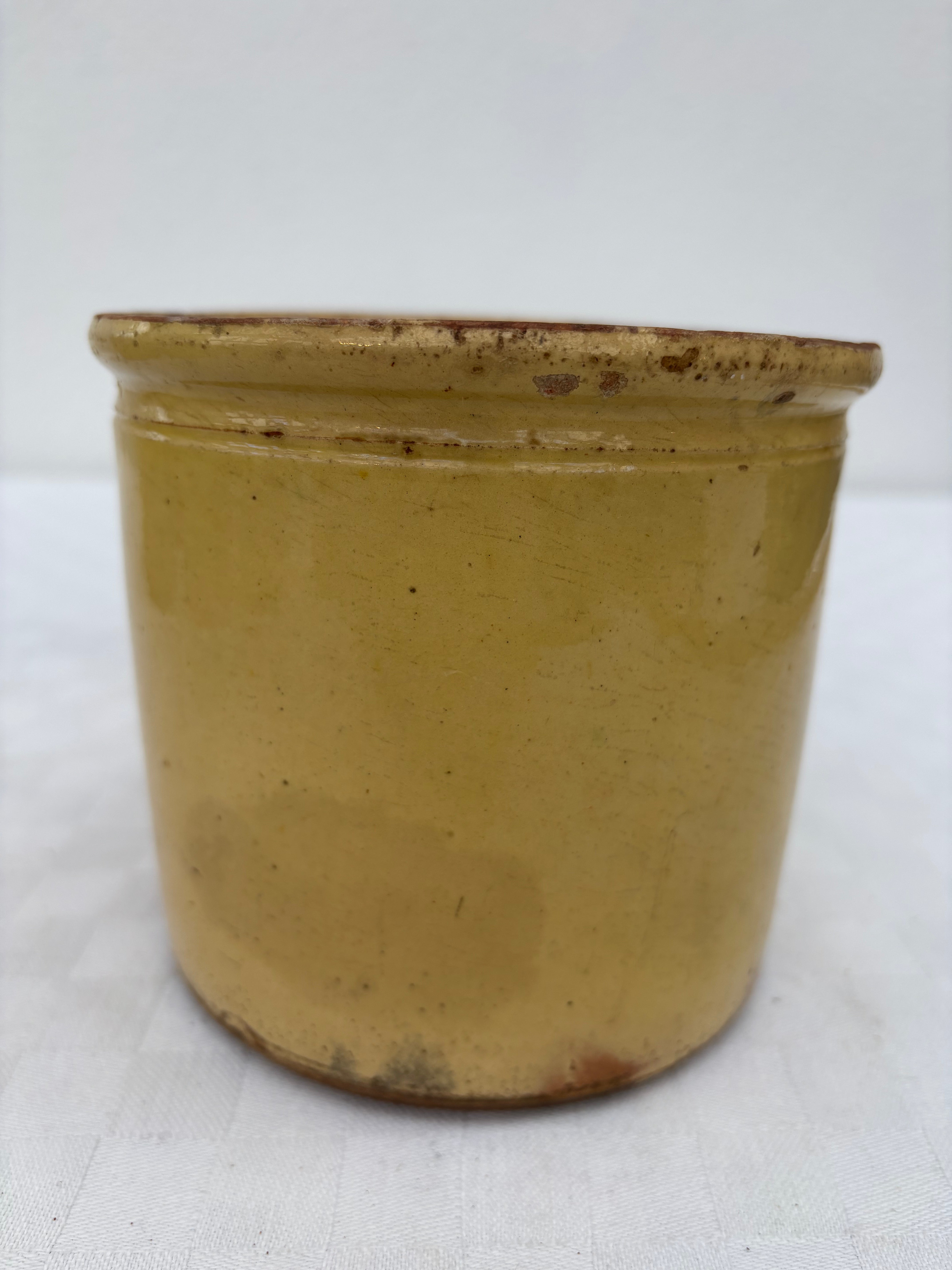 Fransk Lyon krukke, h12,5 cm.