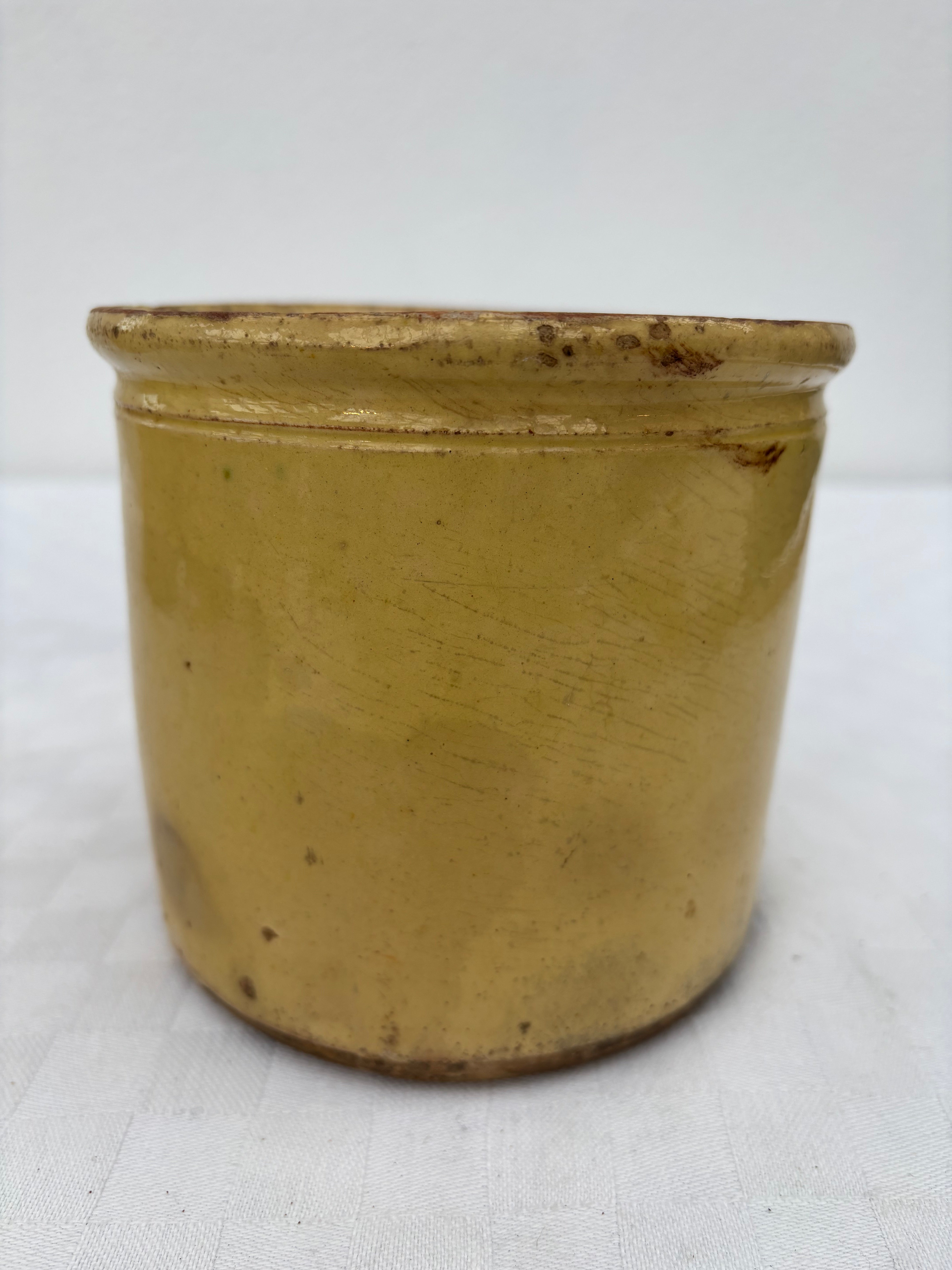 Fransk Lyon krukke, h12,5 cm.