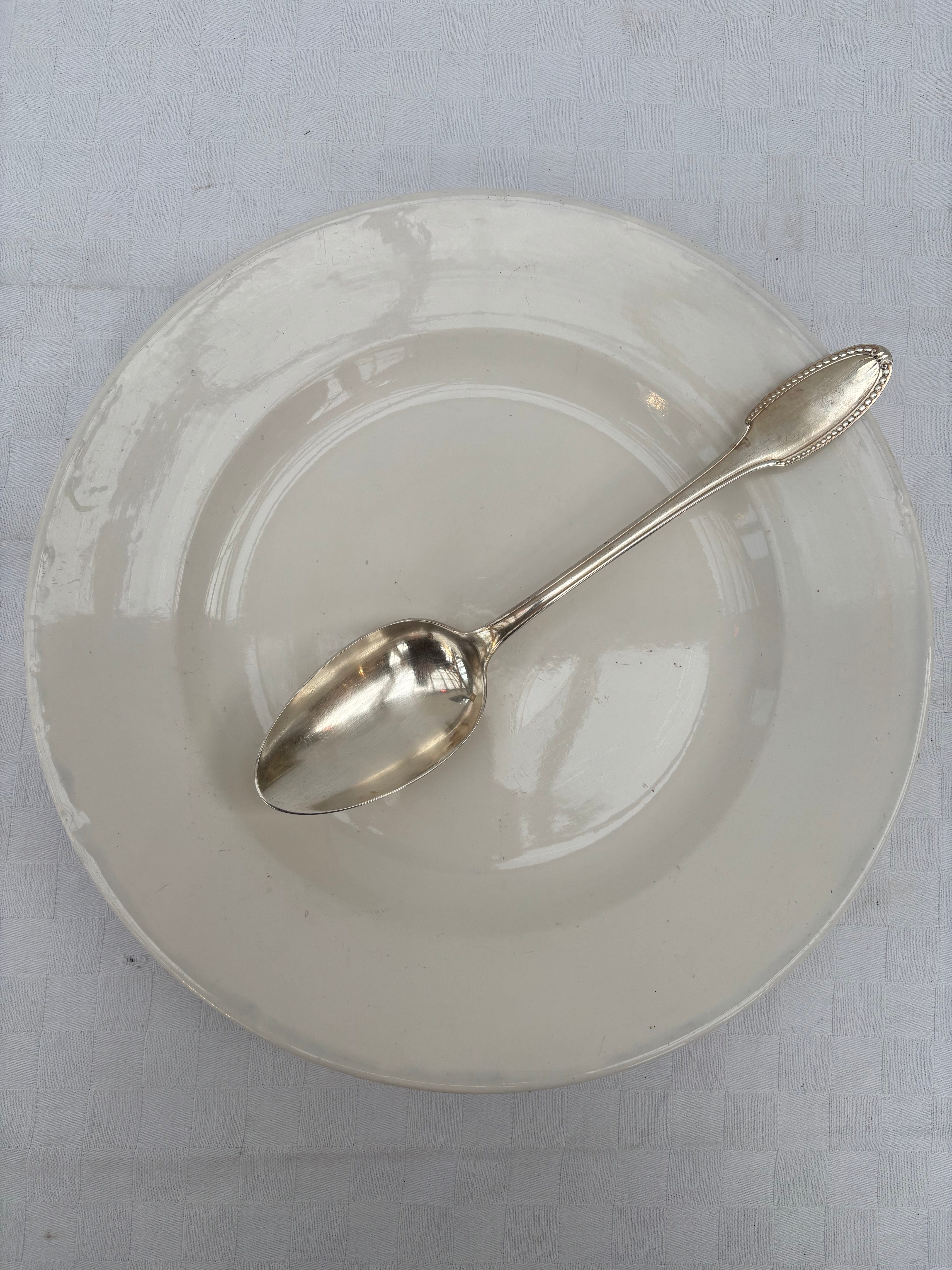 Serveringsske i sølv