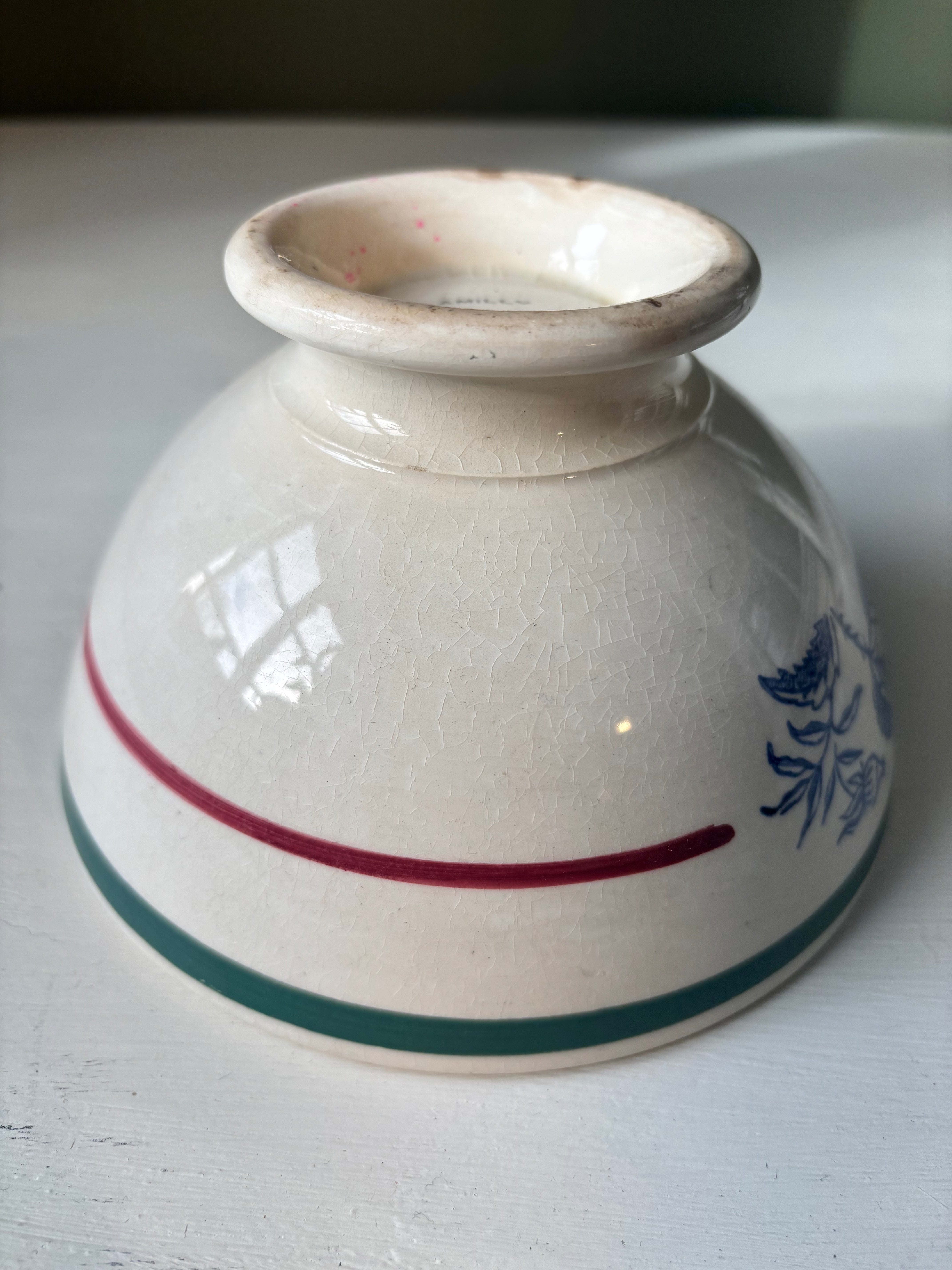 Fransk kaffeskål, Ø15,5cm.