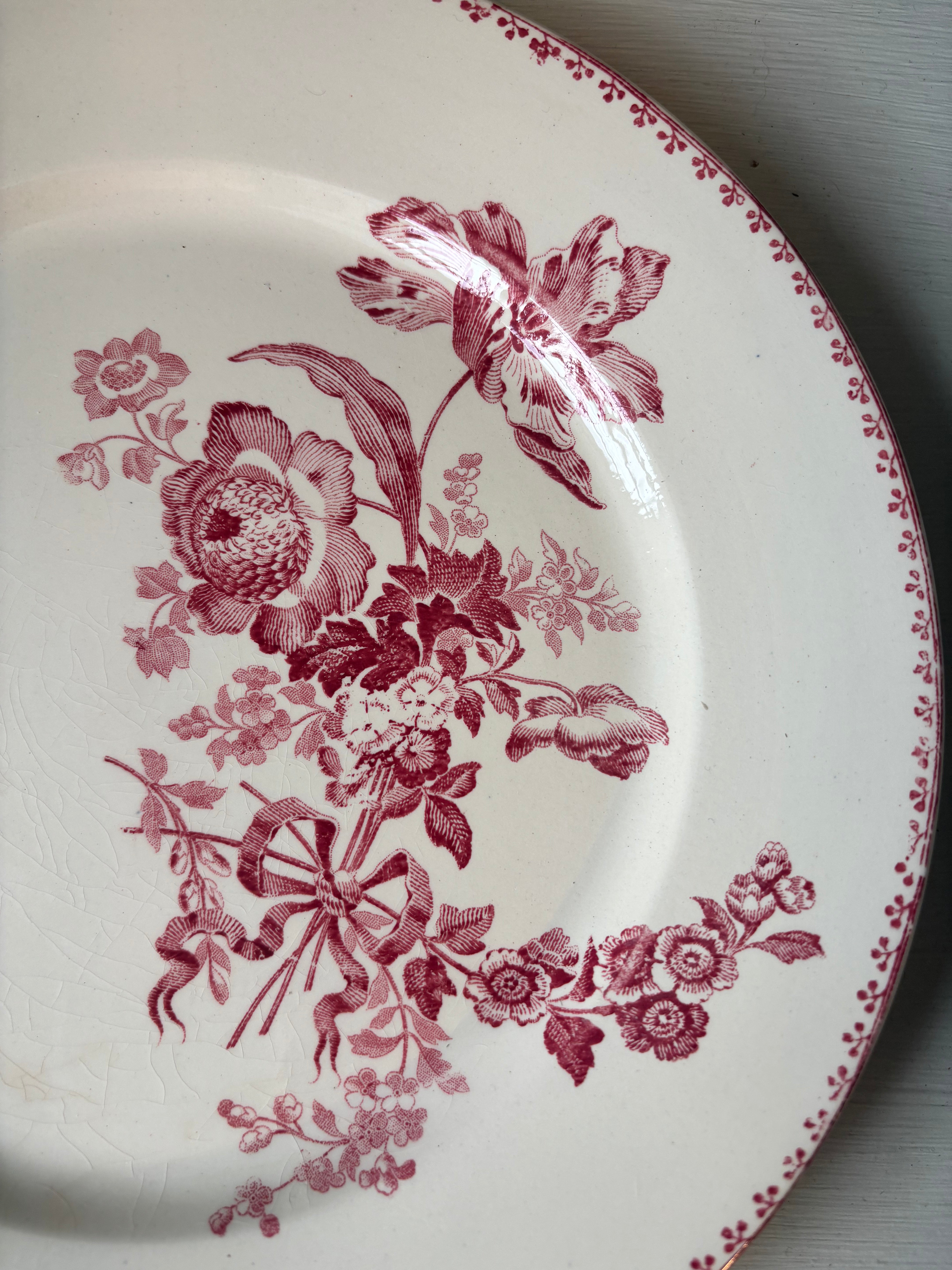 Fransk tallerken, Ø23,5 cm. 6 stk.