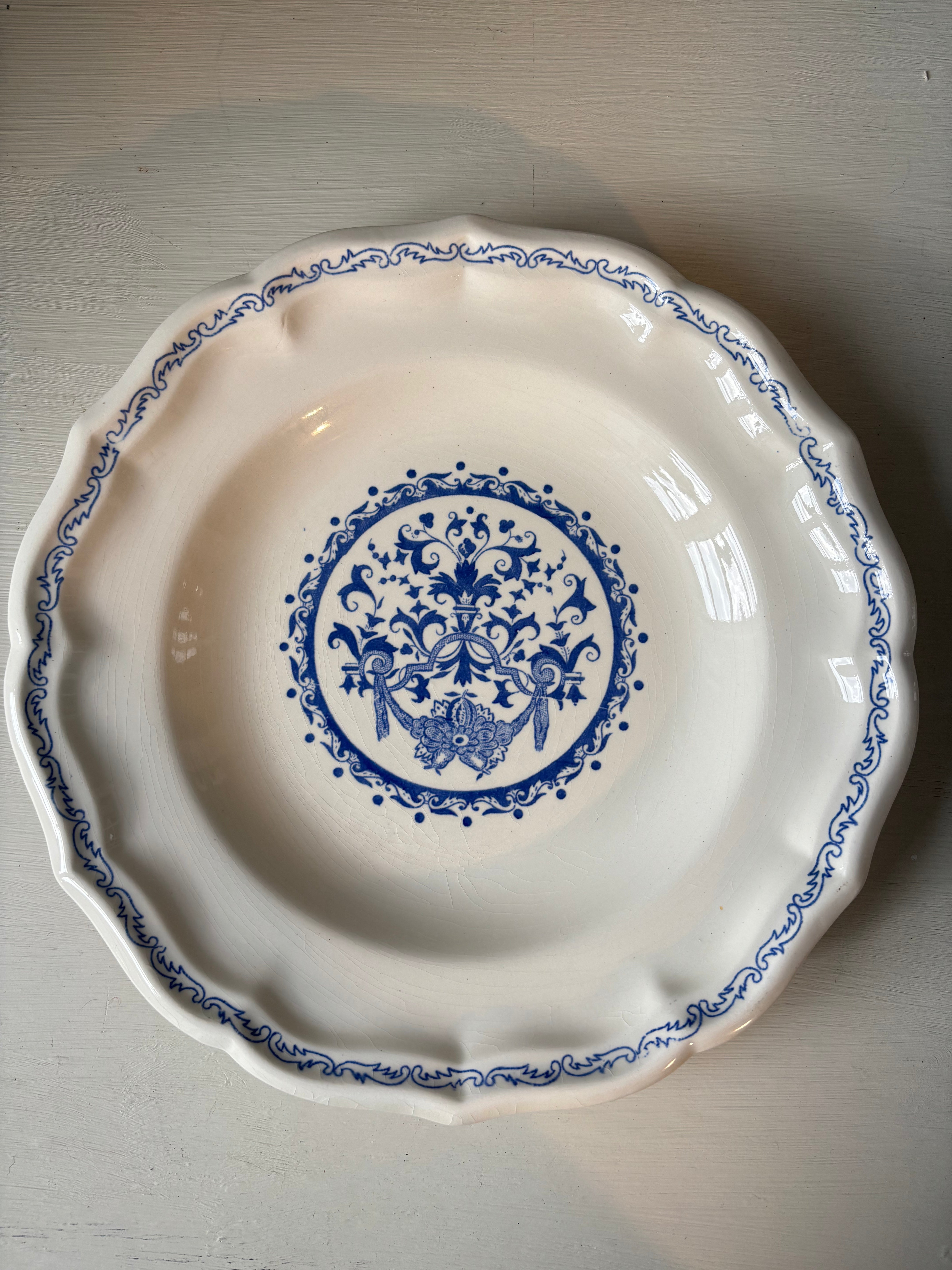 Fransk tallerken Ø25 cm. 6 stk.