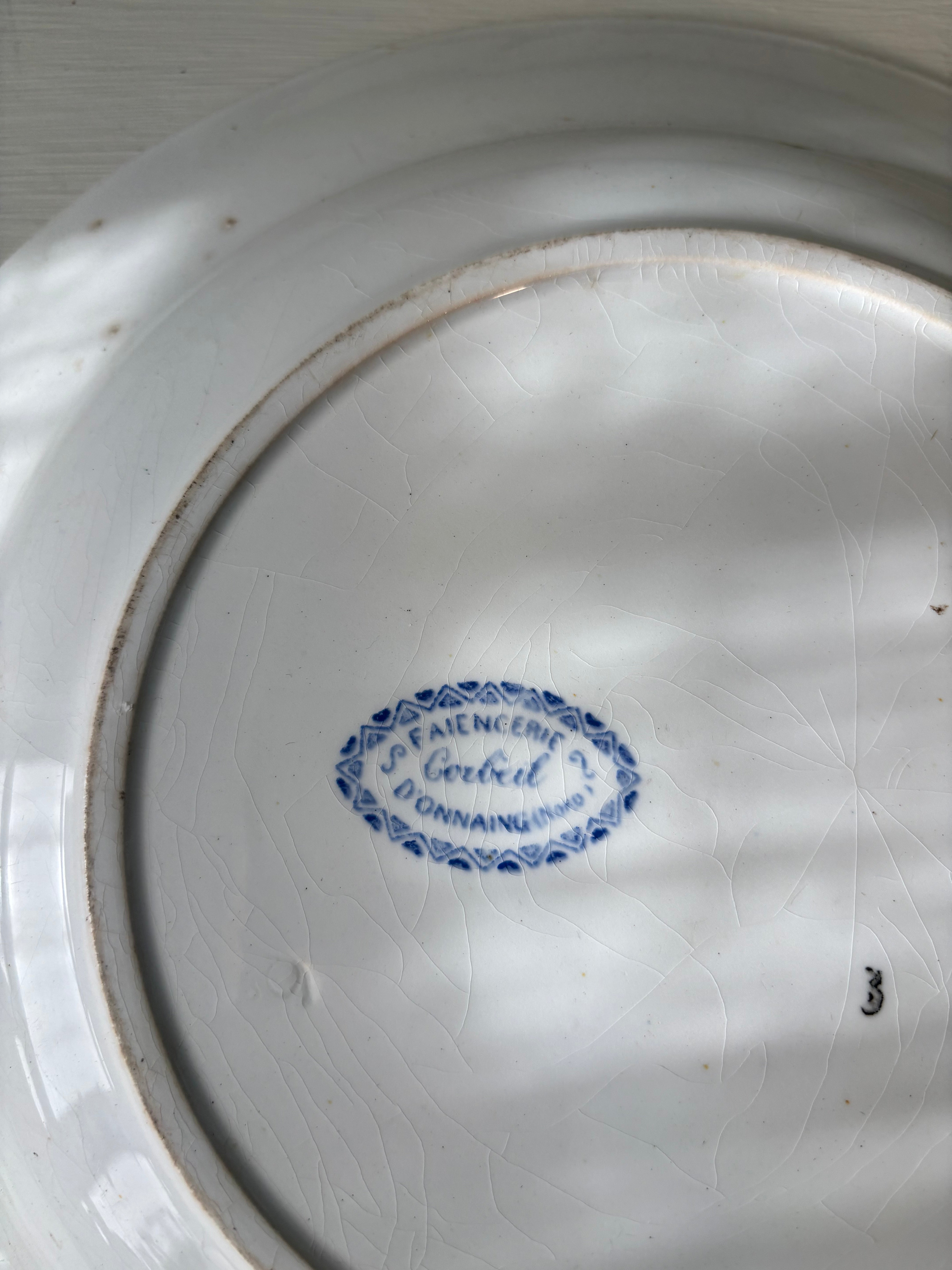 Fransk fat, Ø28,5 cm.