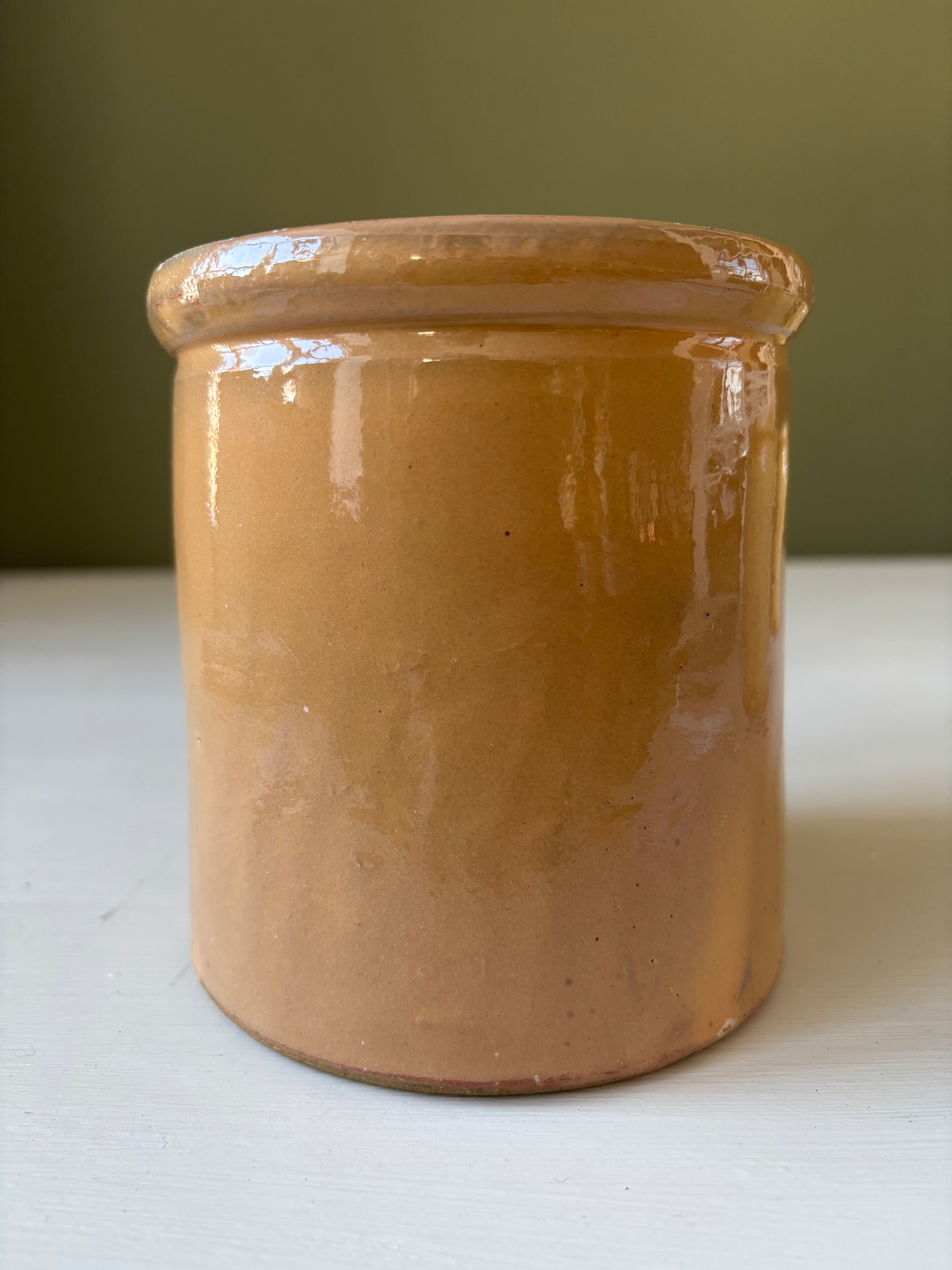 Fransk Lyon krukke, h12 cm.