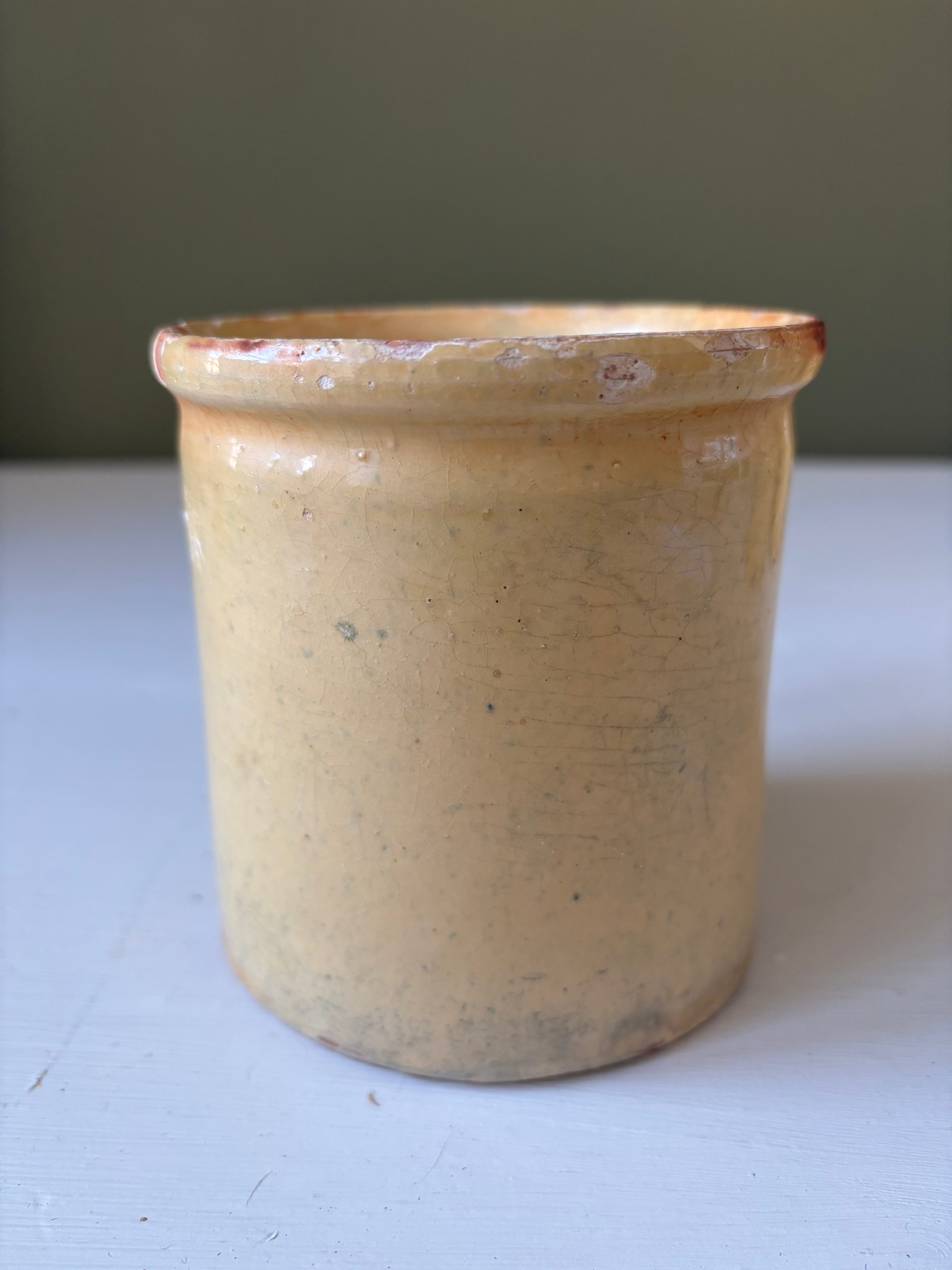 Fransk Lyon krukke, h11 cm.