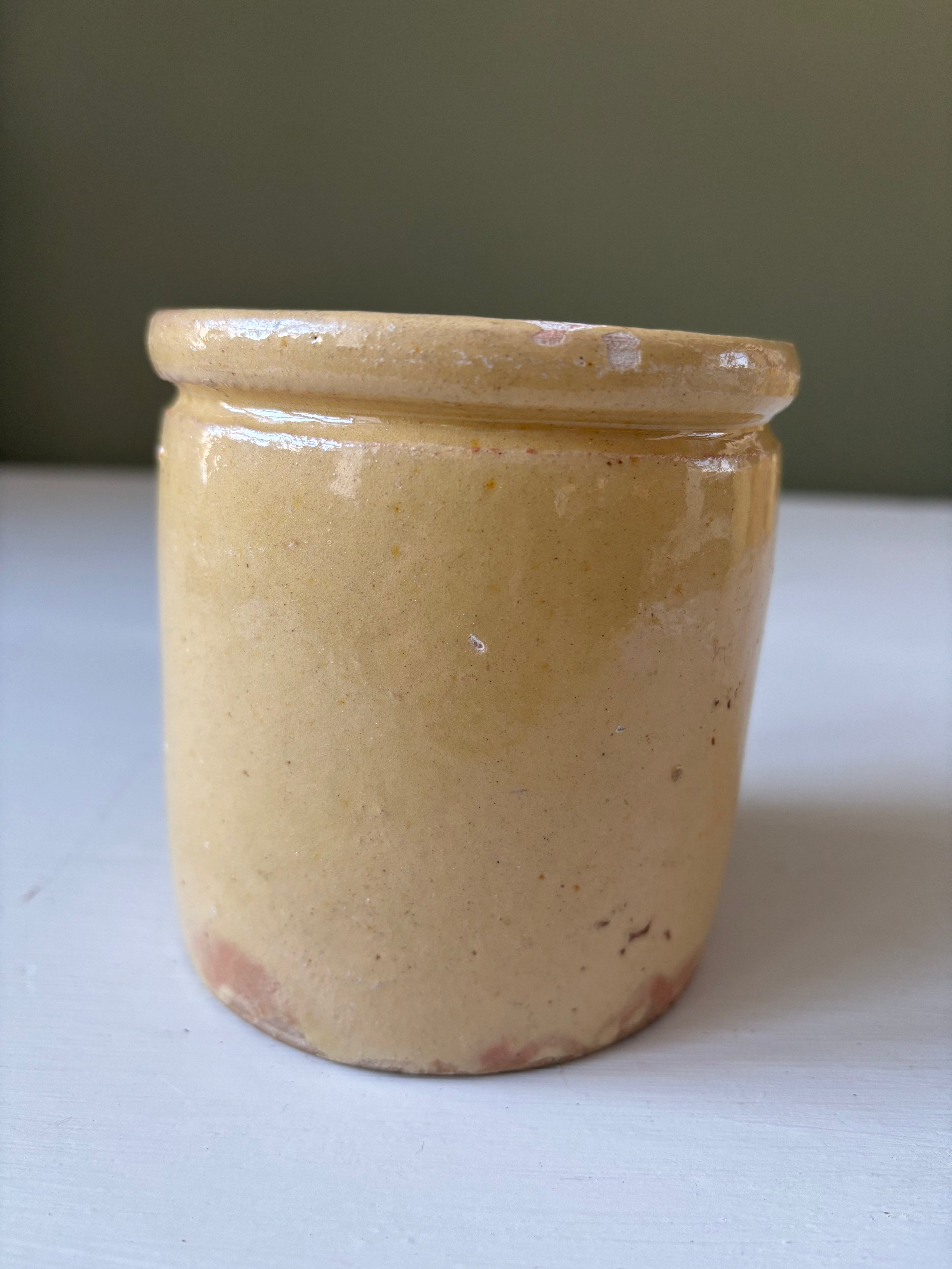 Fransk Lyon krukke, h10 cm.