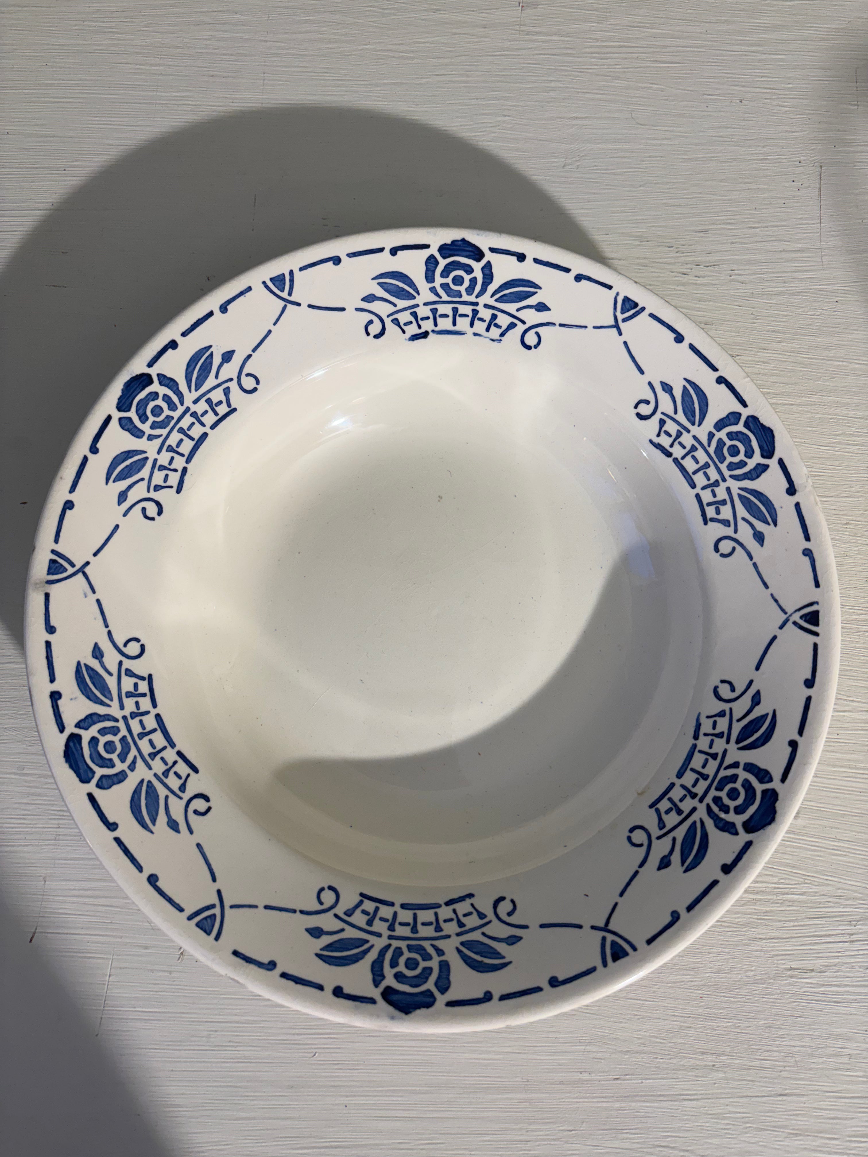 Franske dybe tallerkener, Ø22,5 10 stk.