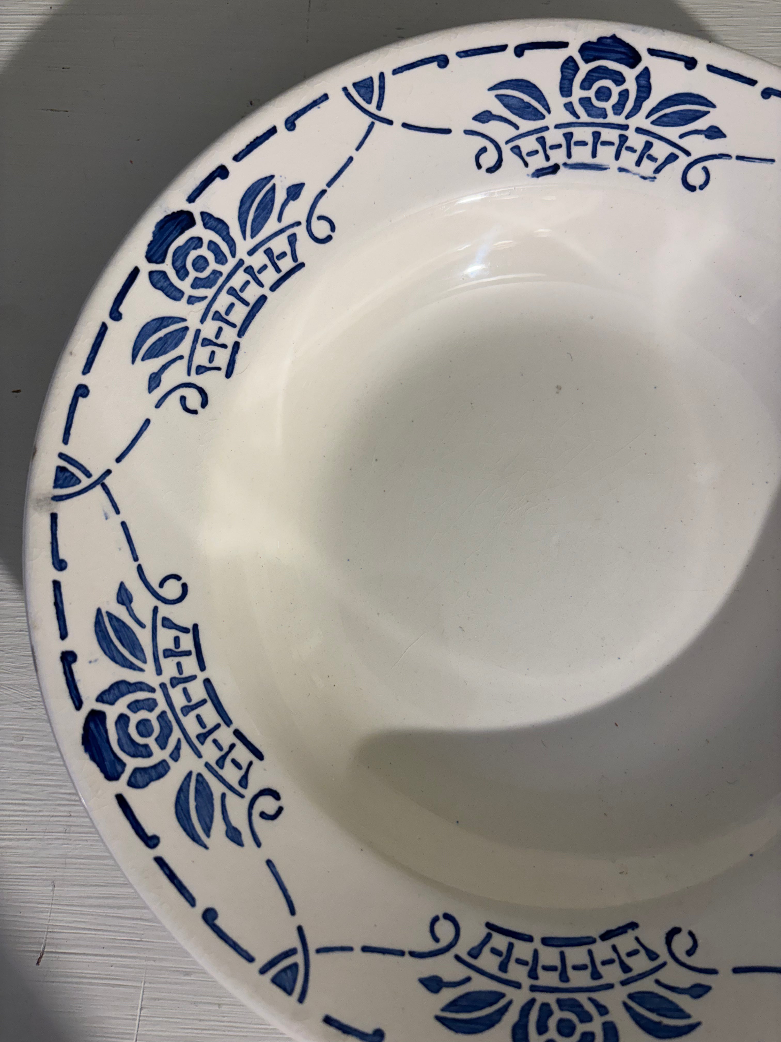 Franske dybe tallerkener, Ø22,5 10 stk.