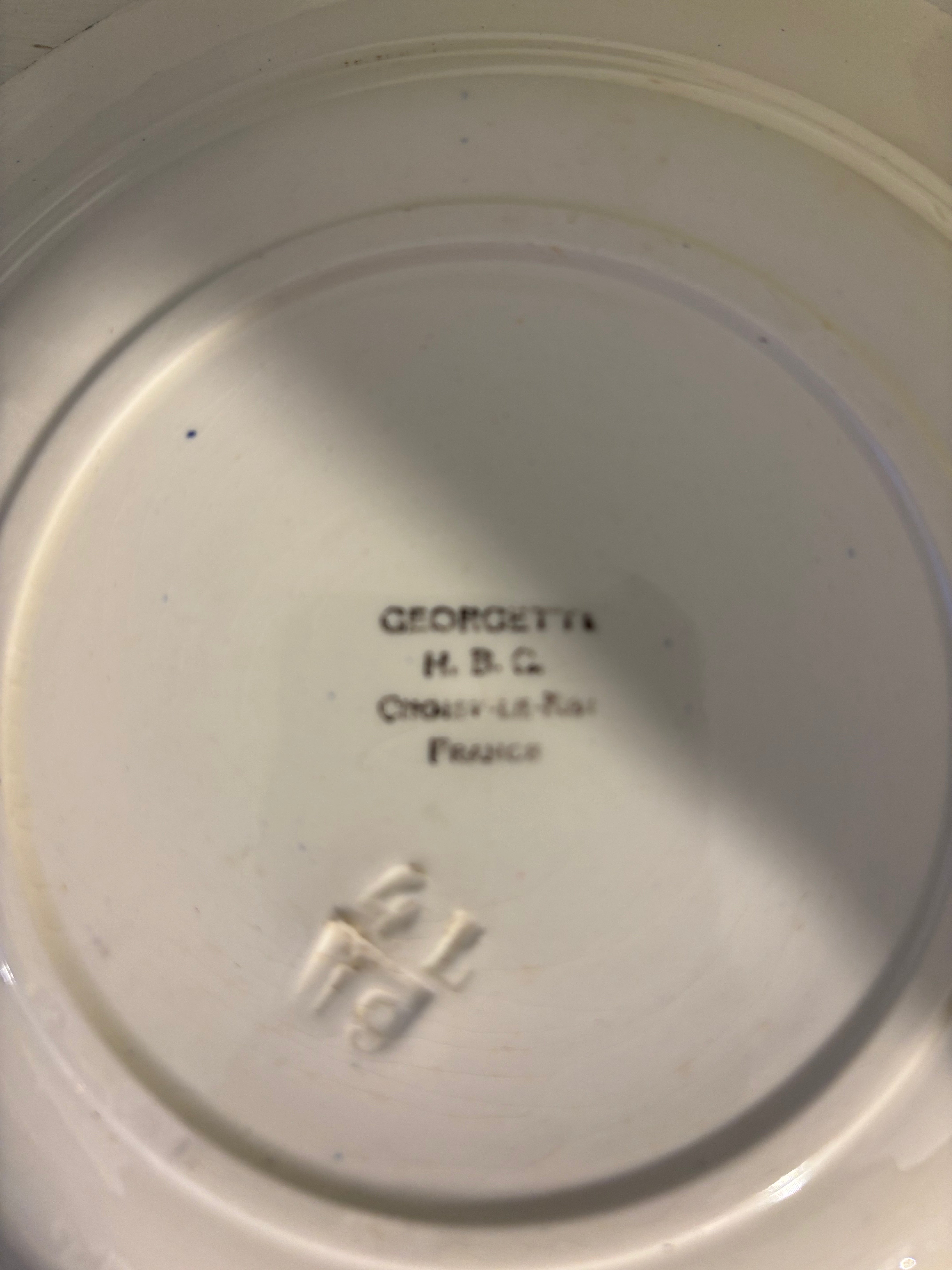 Franske dybe tallerkener, Ø22,5 10 stk.