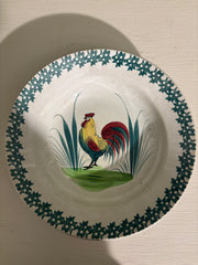 Tallerken/fad med hane, Ø27 cm.