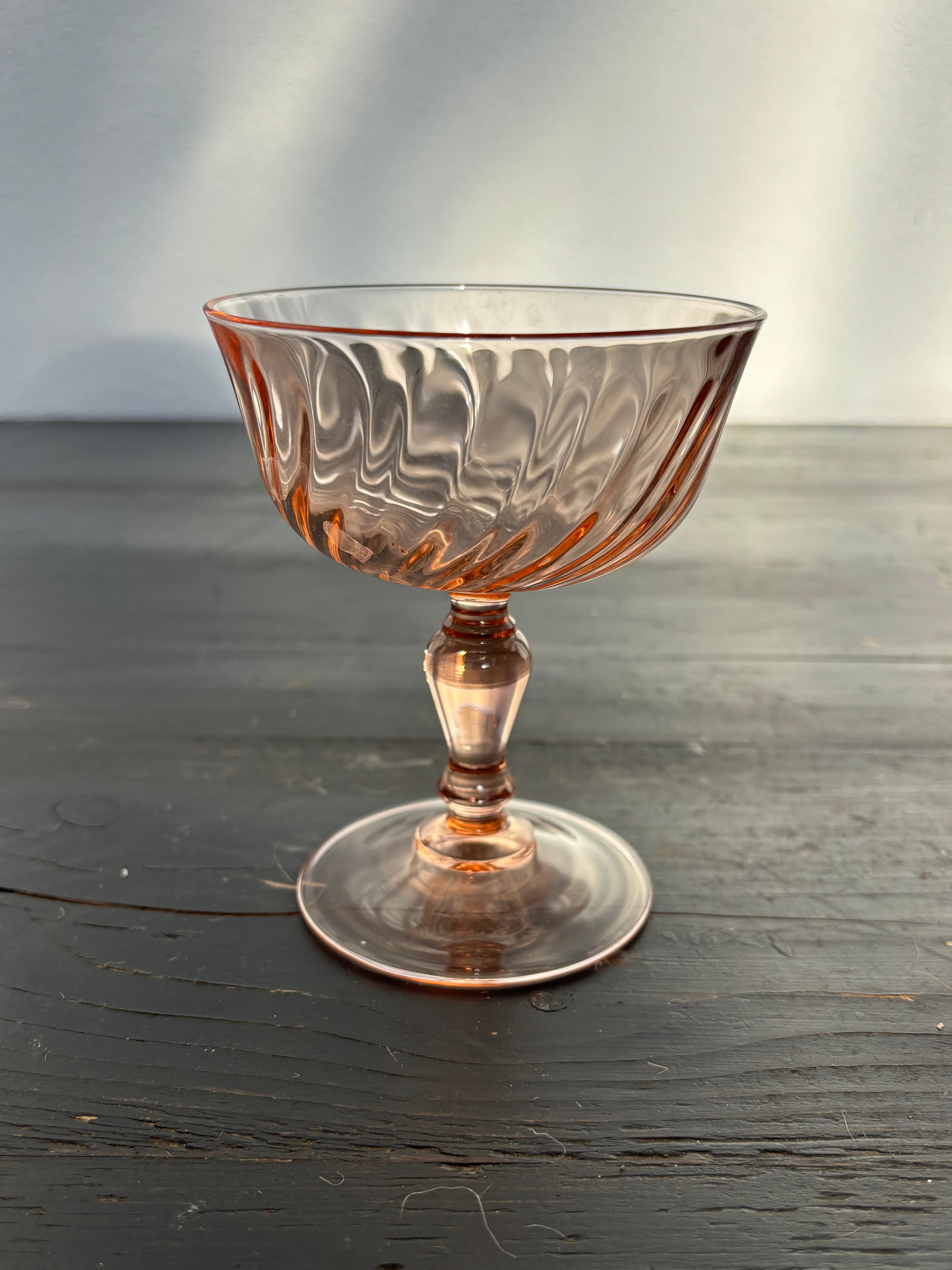 Lyserøde glas - 6 stk.