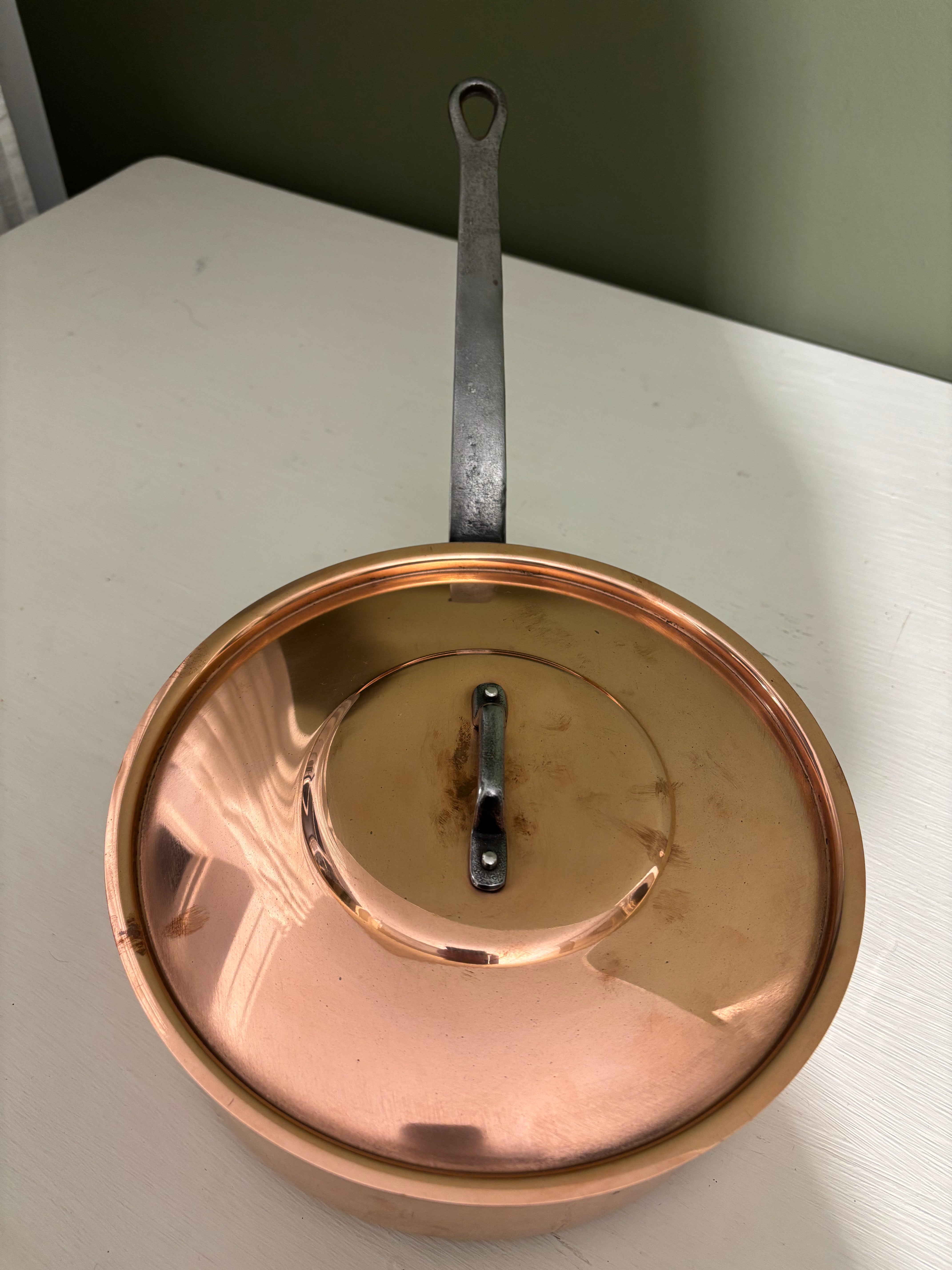 Copper pot, Ø23 cm.