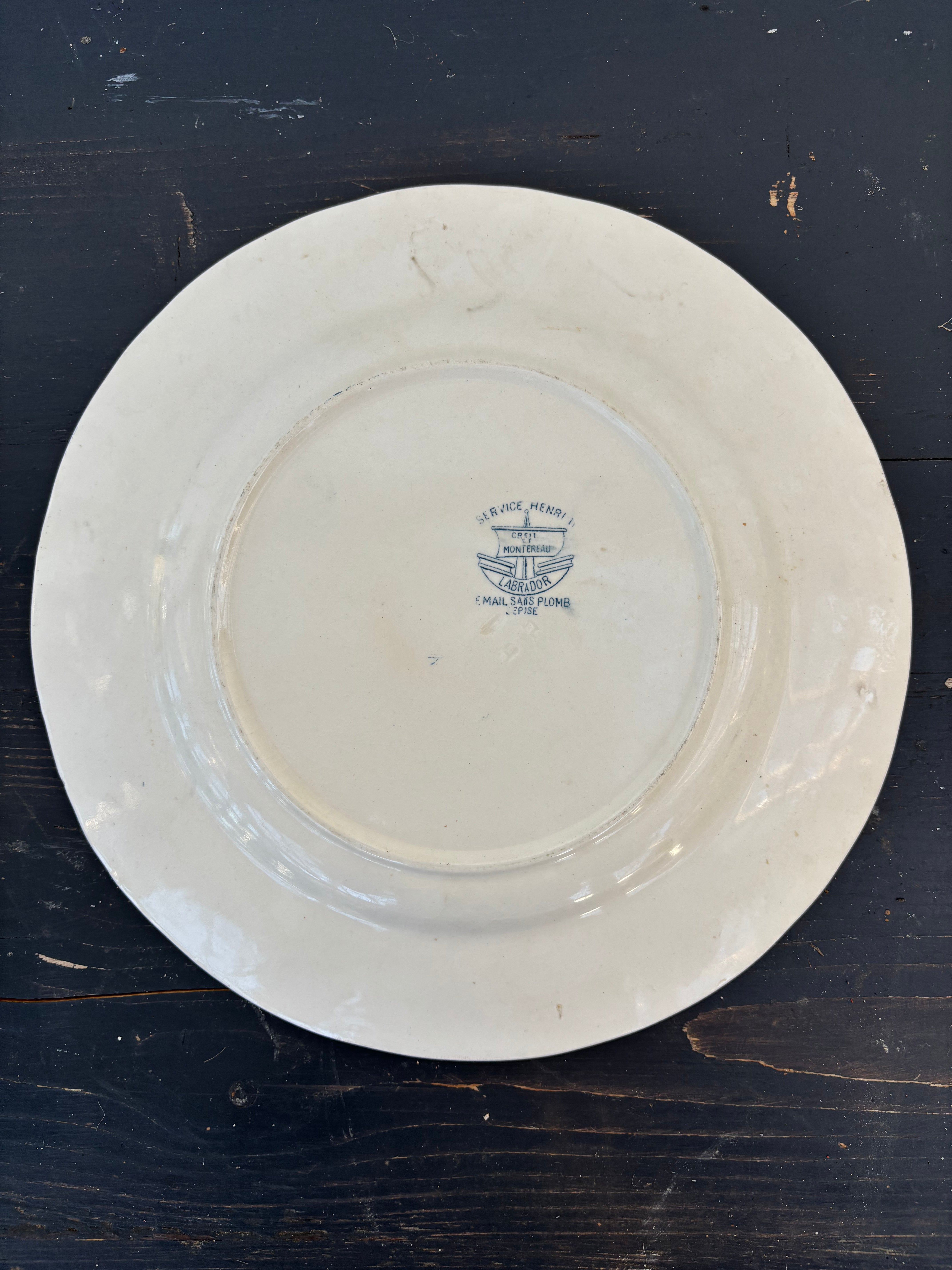 Franske tallerkener, Ø24cm - 10 stk.