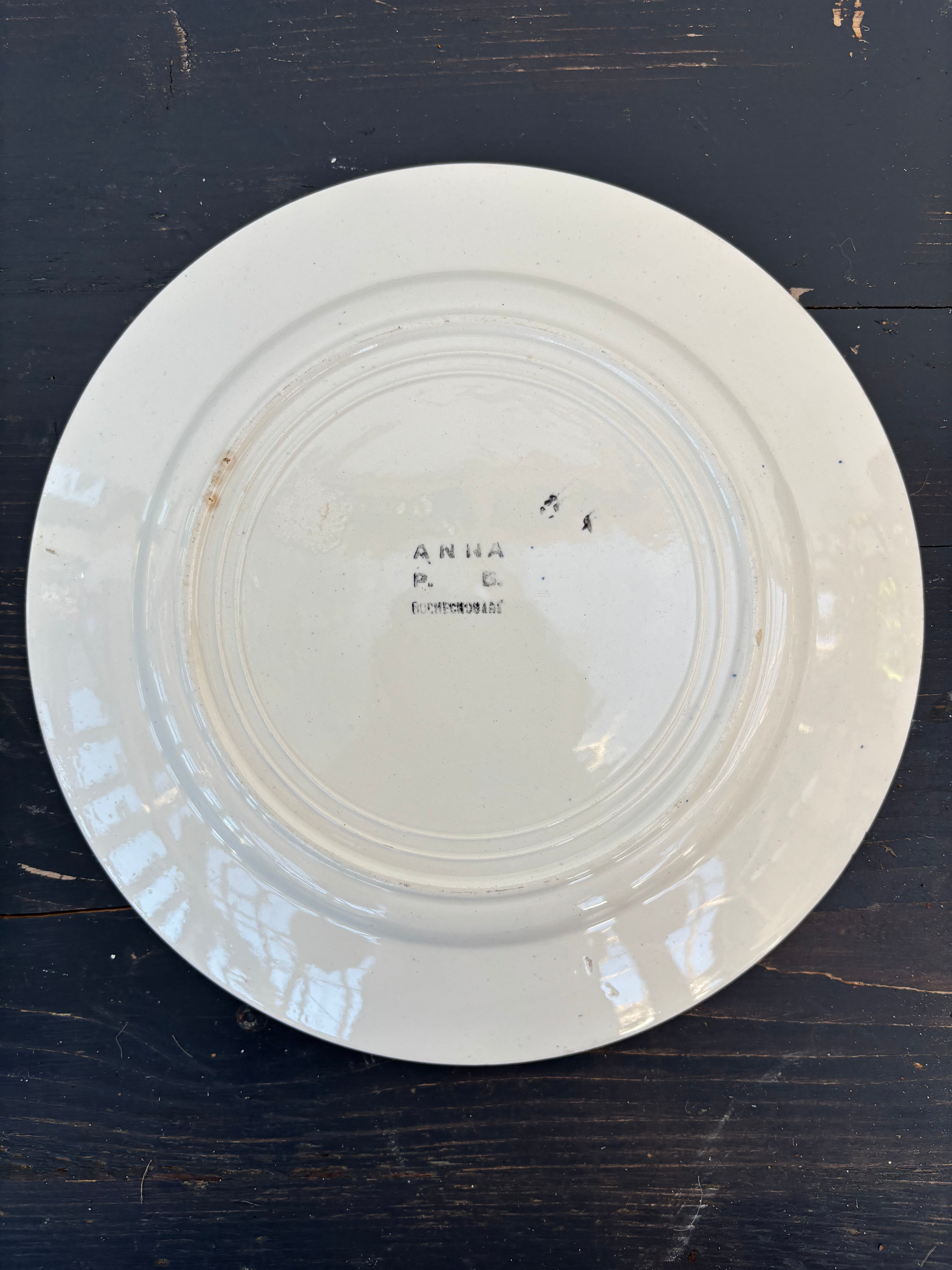 Franske tallerkener, Ø22 cm - 6 stk.