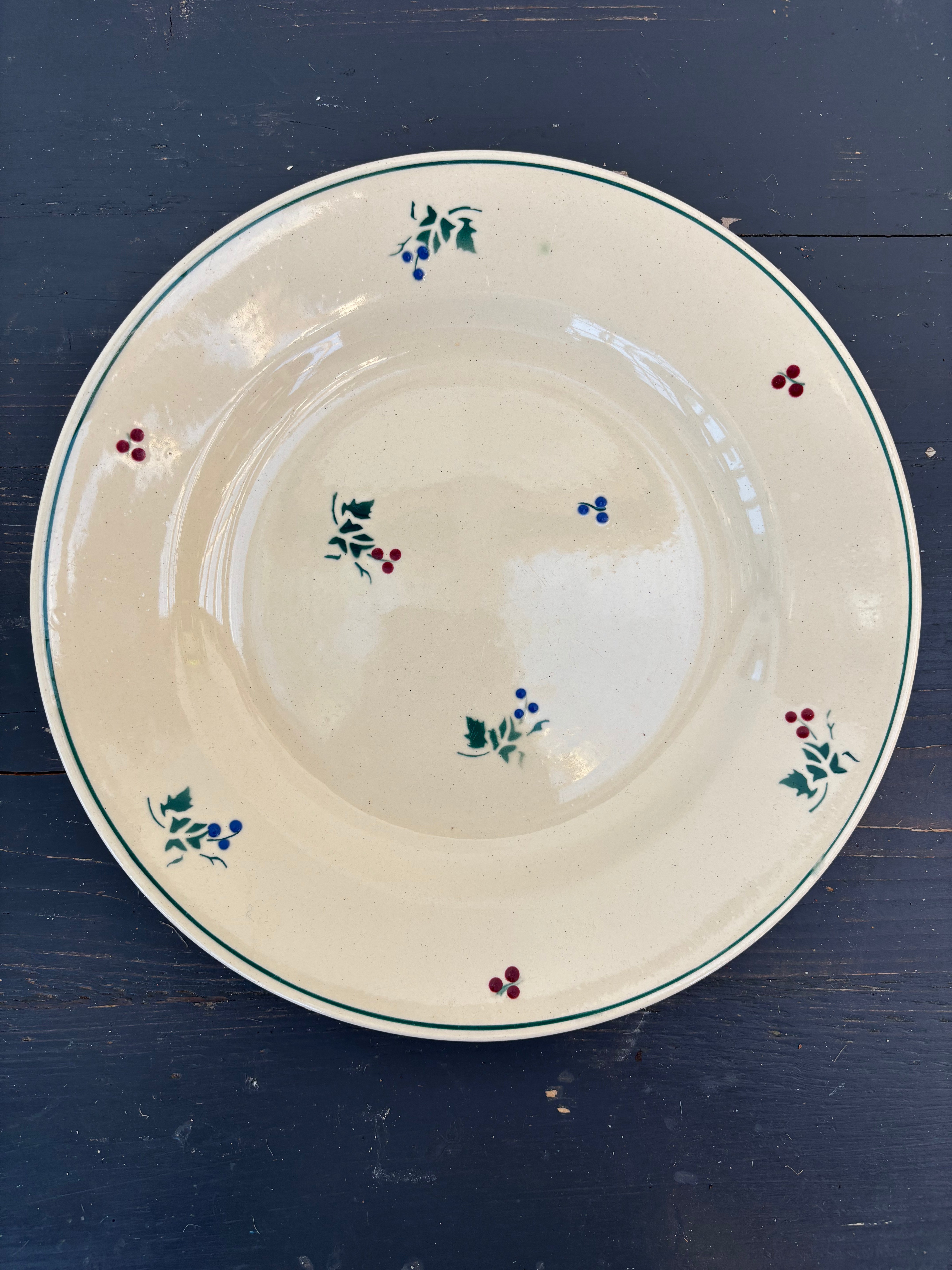 Franske tallerkener, Ø23cm - 6 stk.