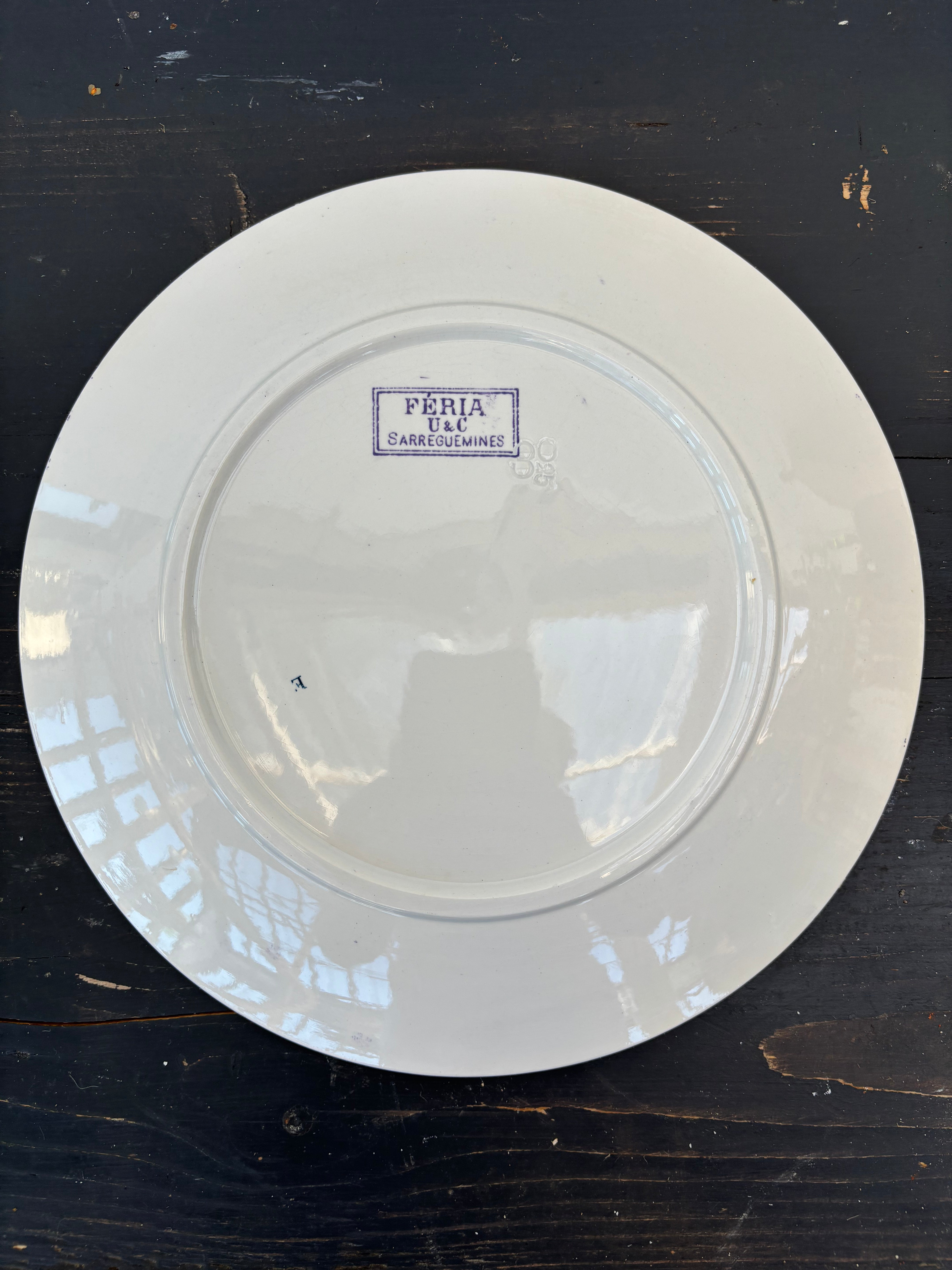 Franske tallerkener, Ø24cm - 6 stk.