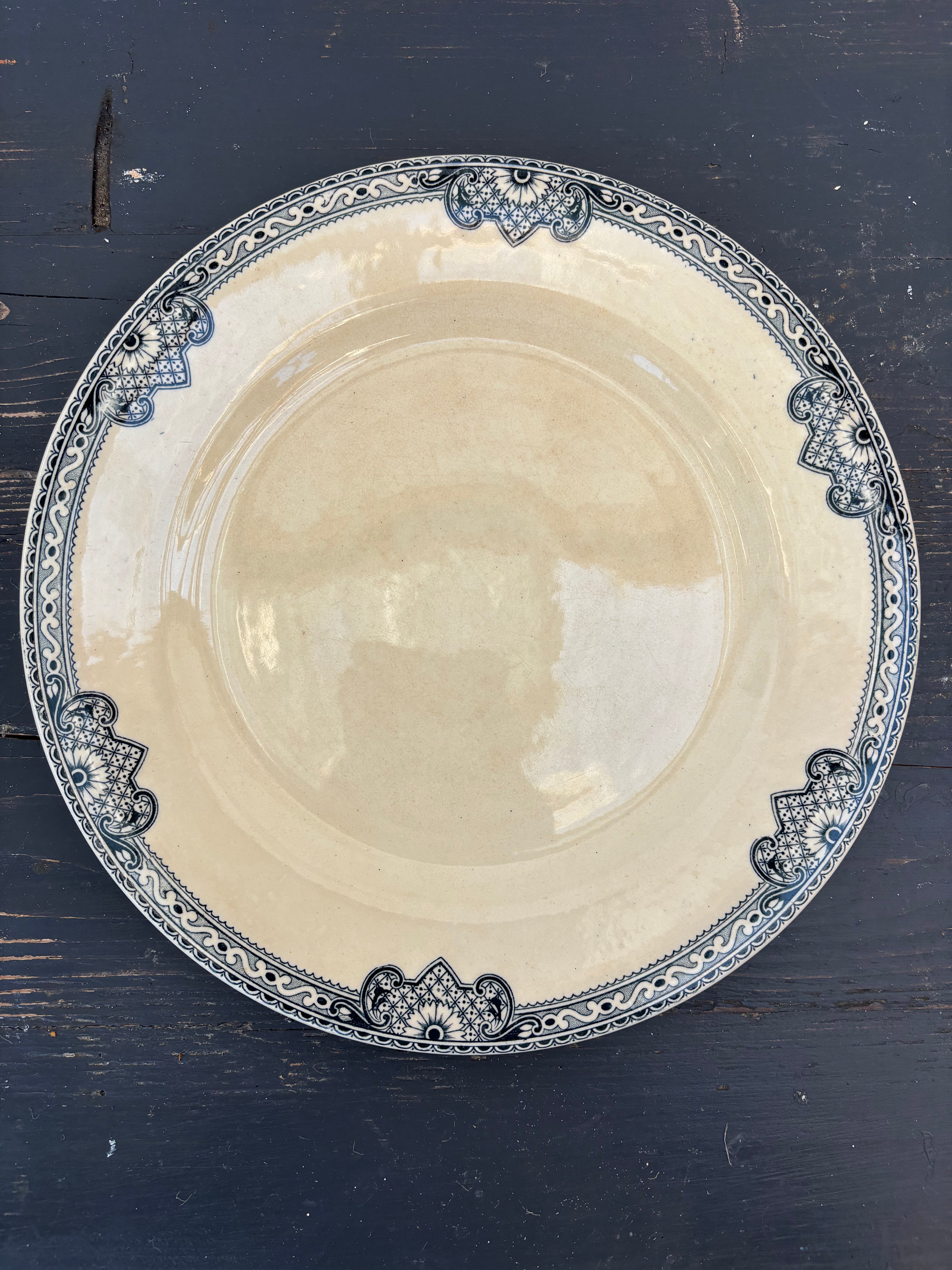 Franske tallerkener, Ø24cm - 6 stk.