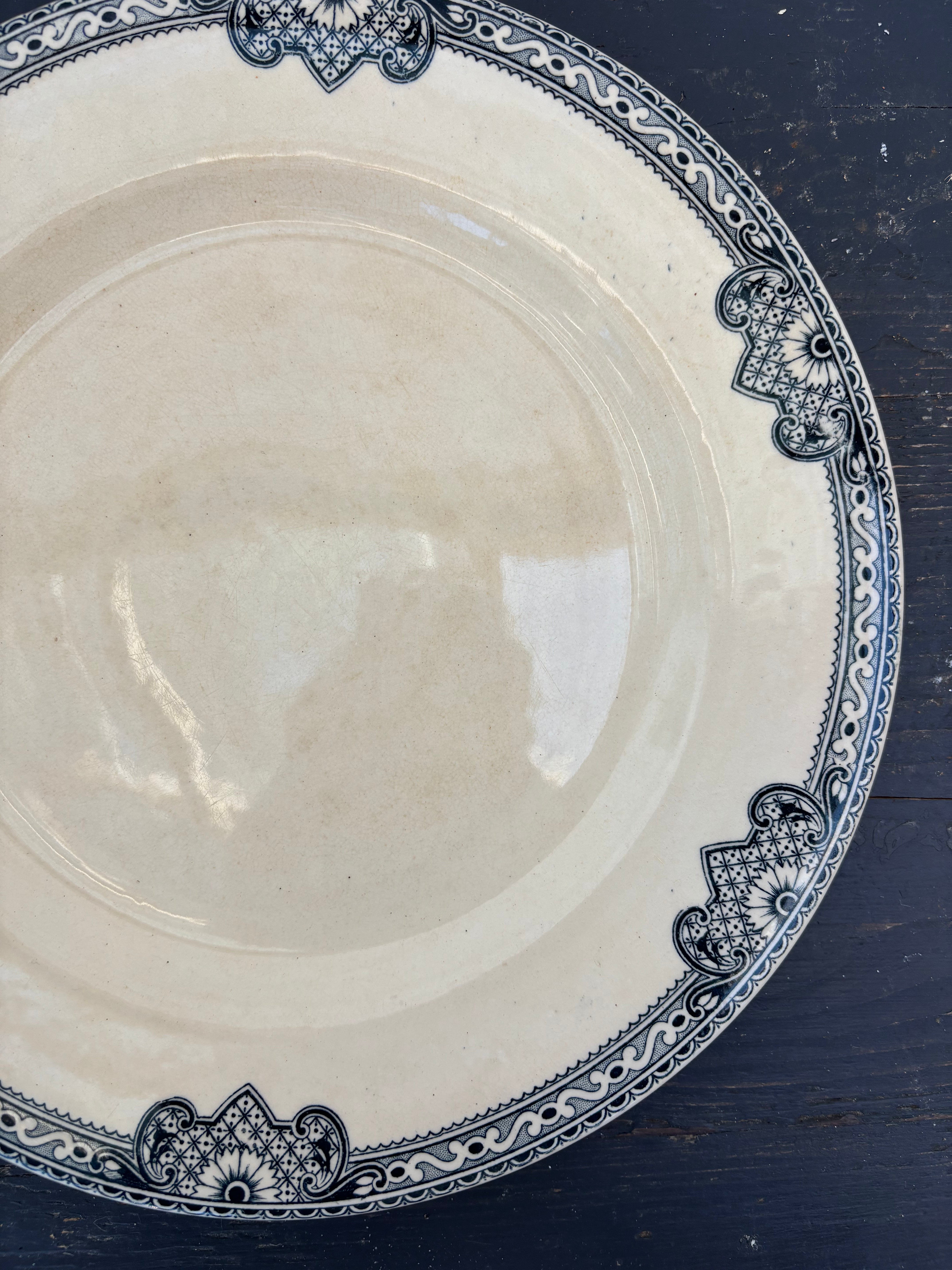 Franske tallerkener, Ø24cm - 6 stk.