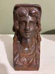 Metal bust, H16 cm.