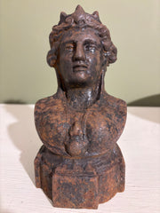 Buste i metal, h20 cm.