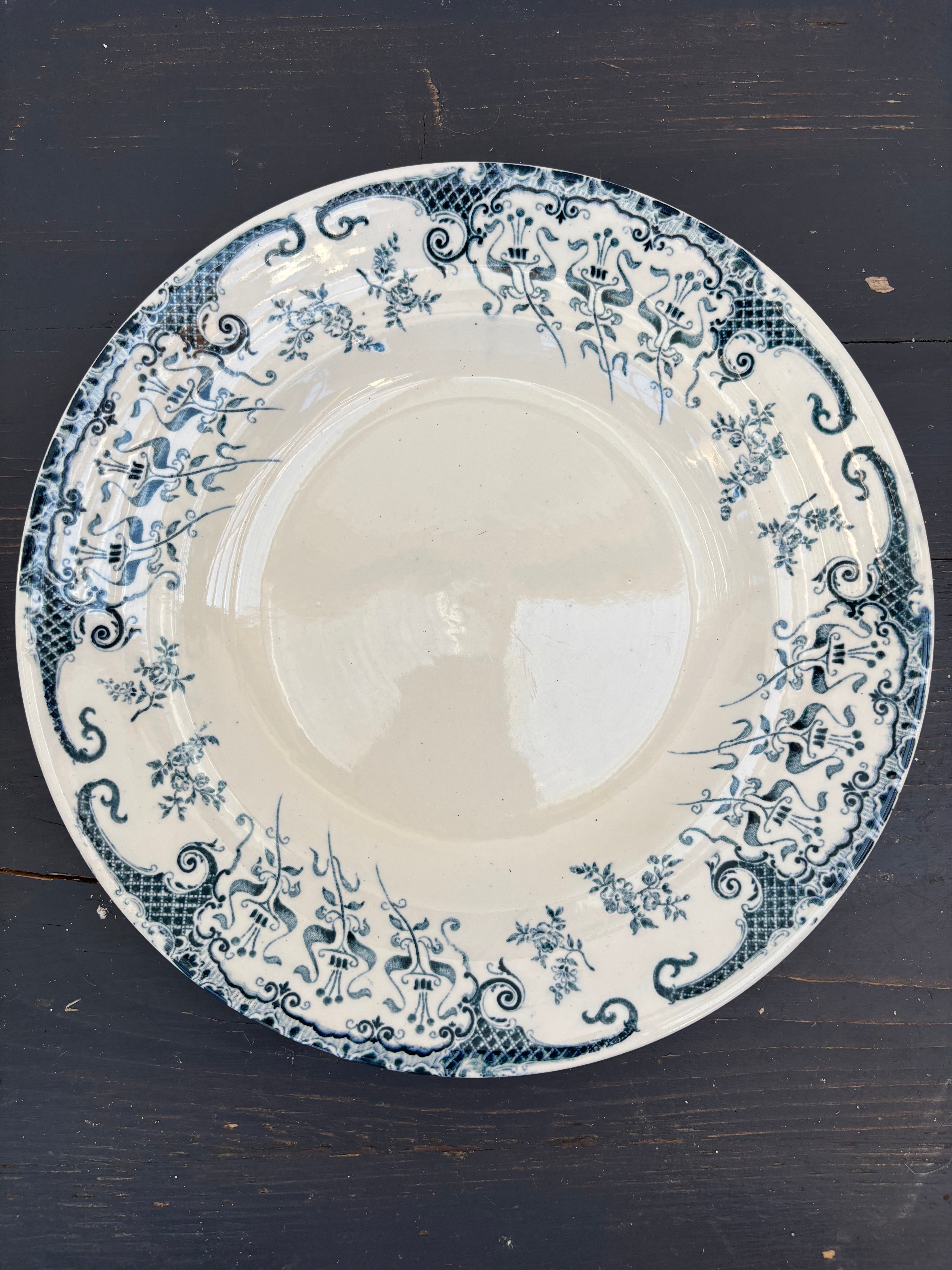 Franske tallerkener, Ø23cm - 6 stk.