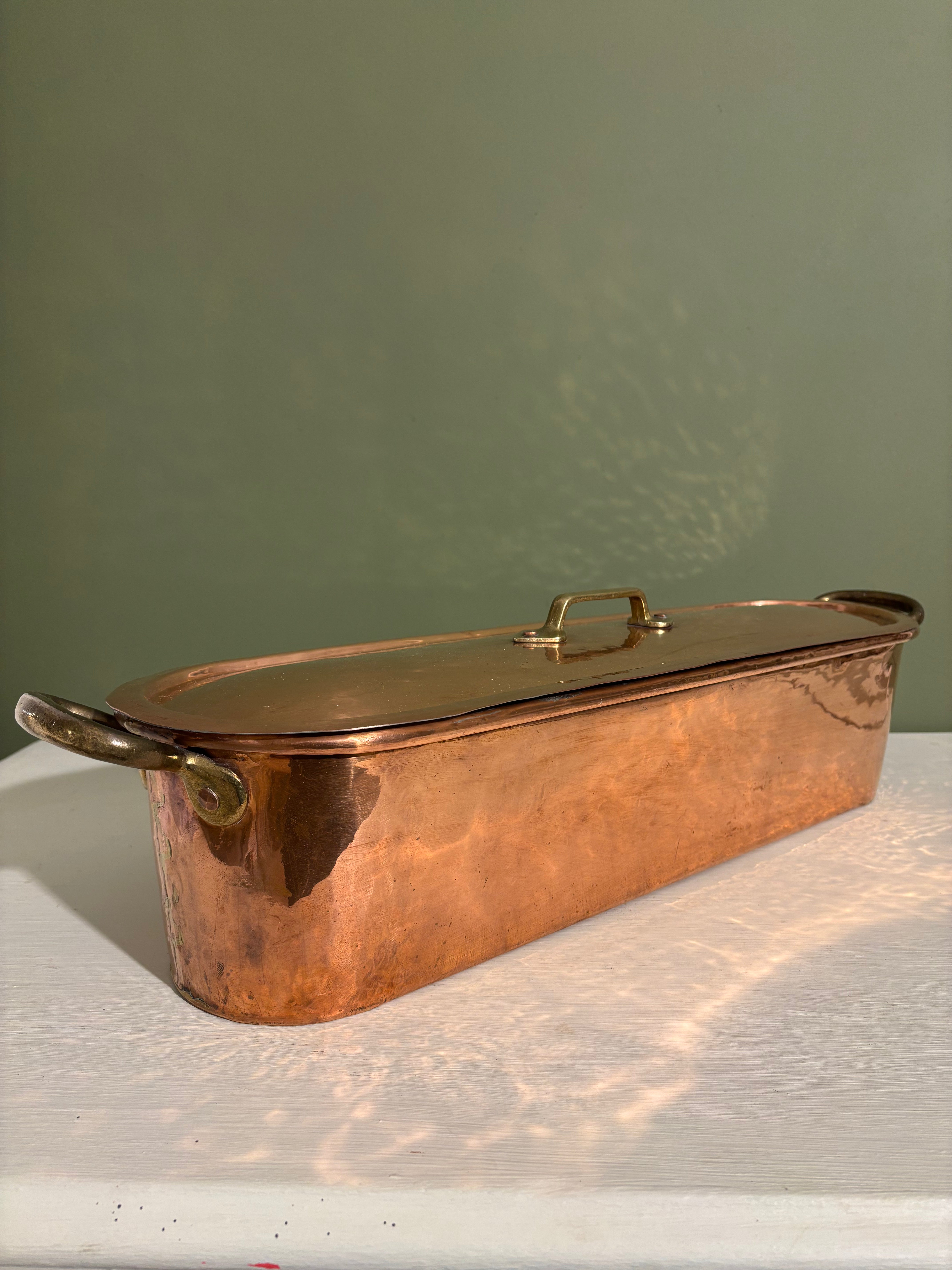 Oblong Copper Dish