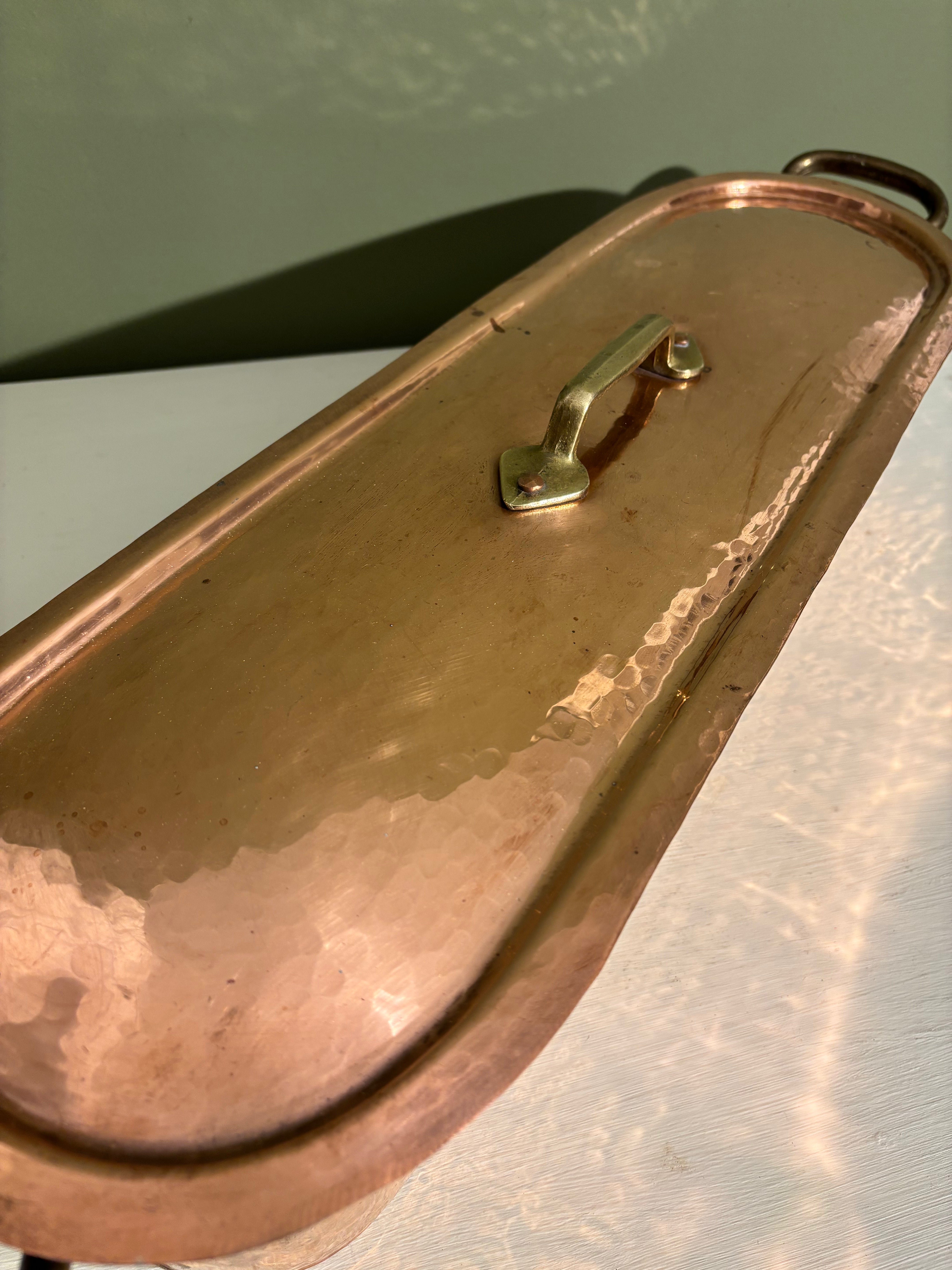 Oblong Copper Dish