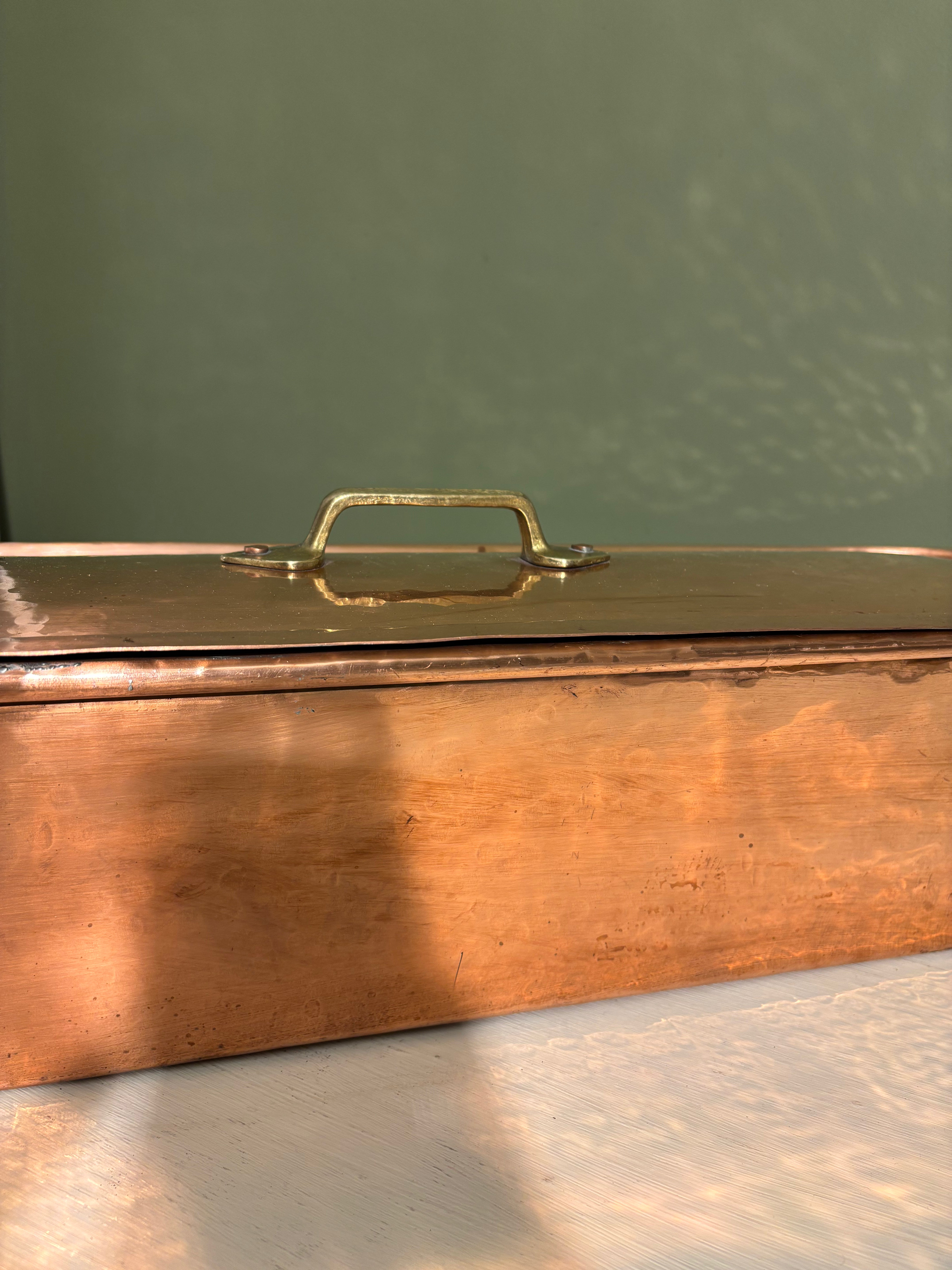 Oblong Copper Dish
