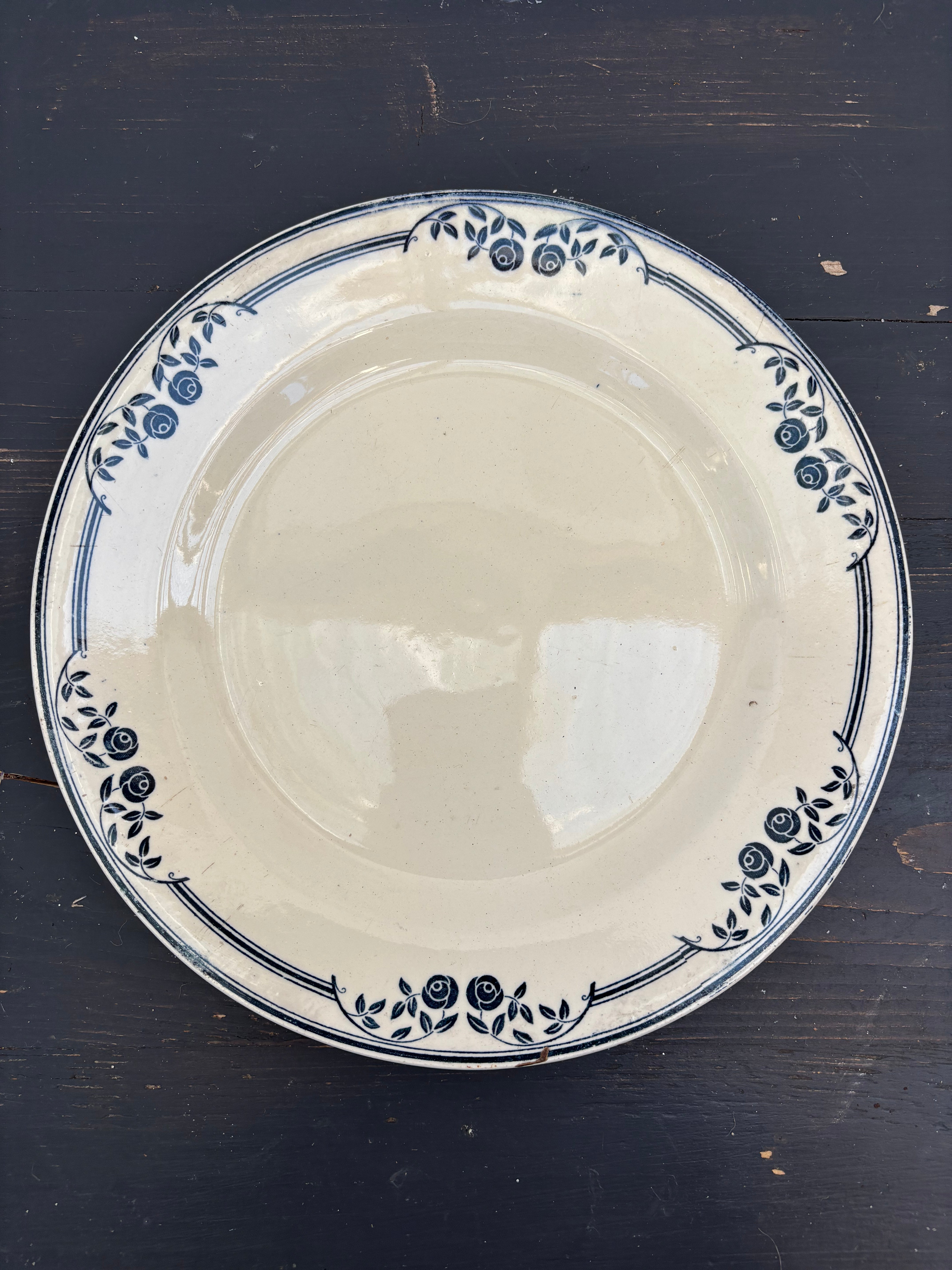 Franske tallerkener, Ø24cm - 10 stk.