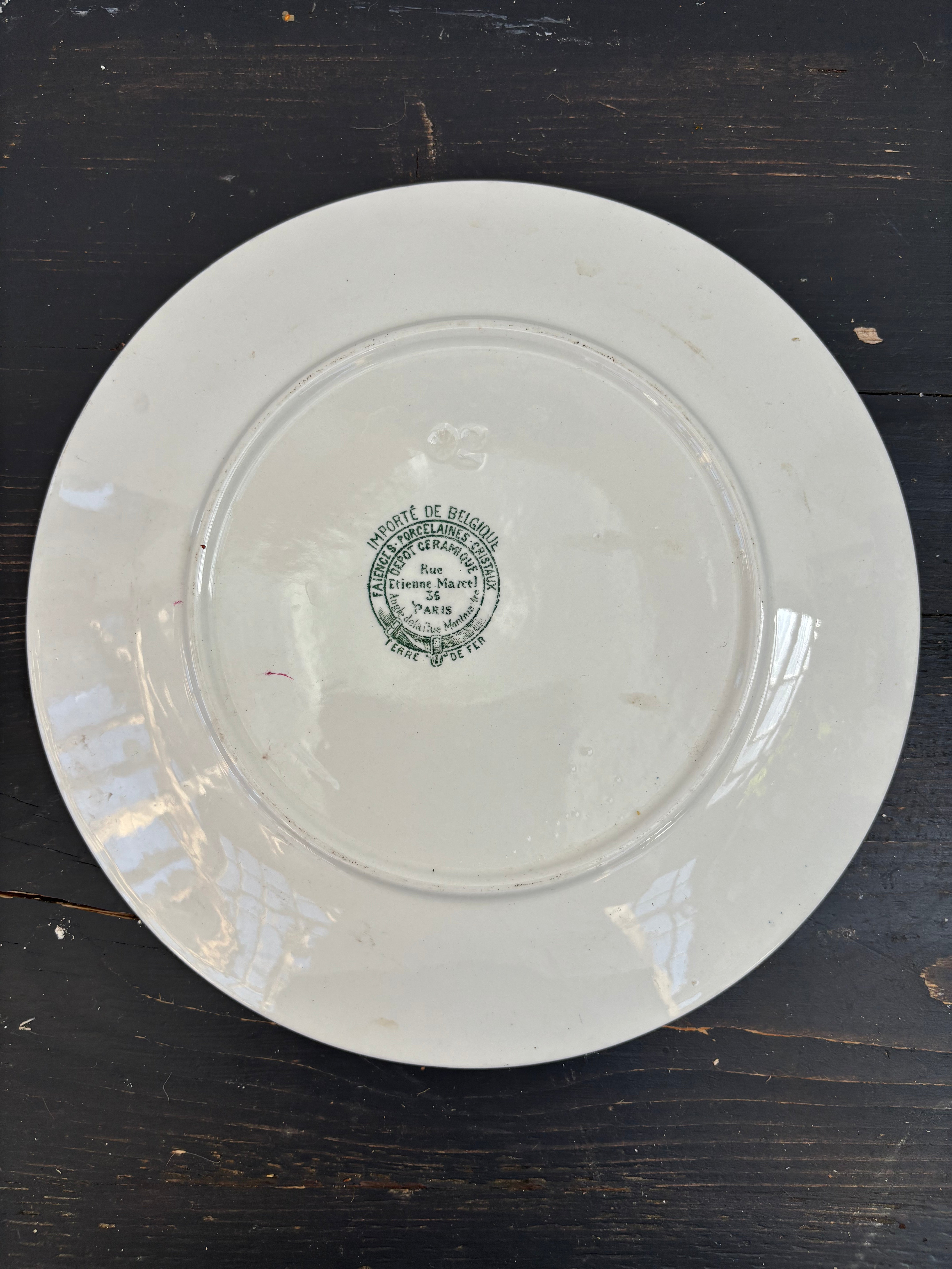 Franske tallerkener, Ø24cm - 6 stk.