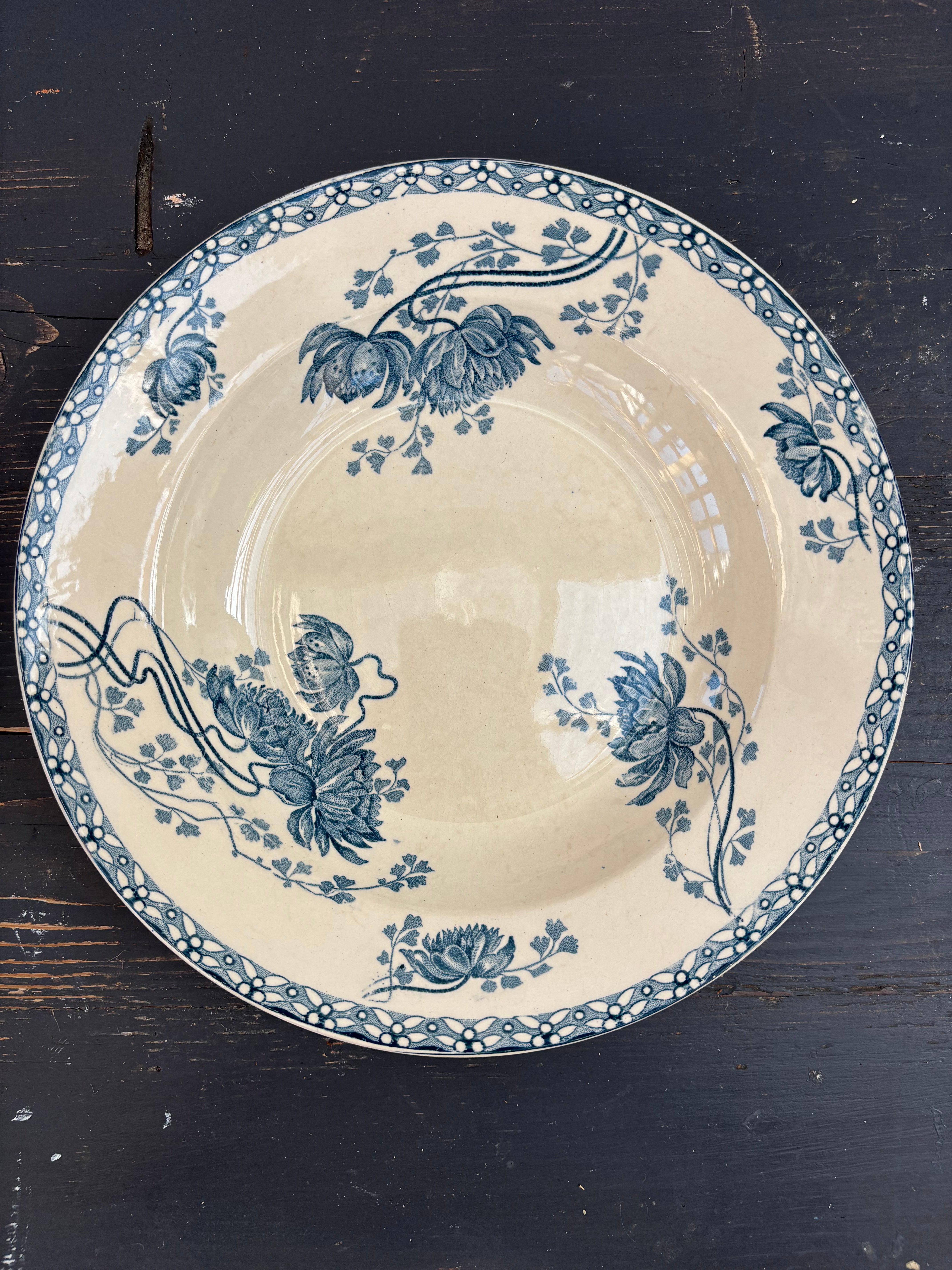 Franske dybe tallerkener, Ø23cm - 6 stk