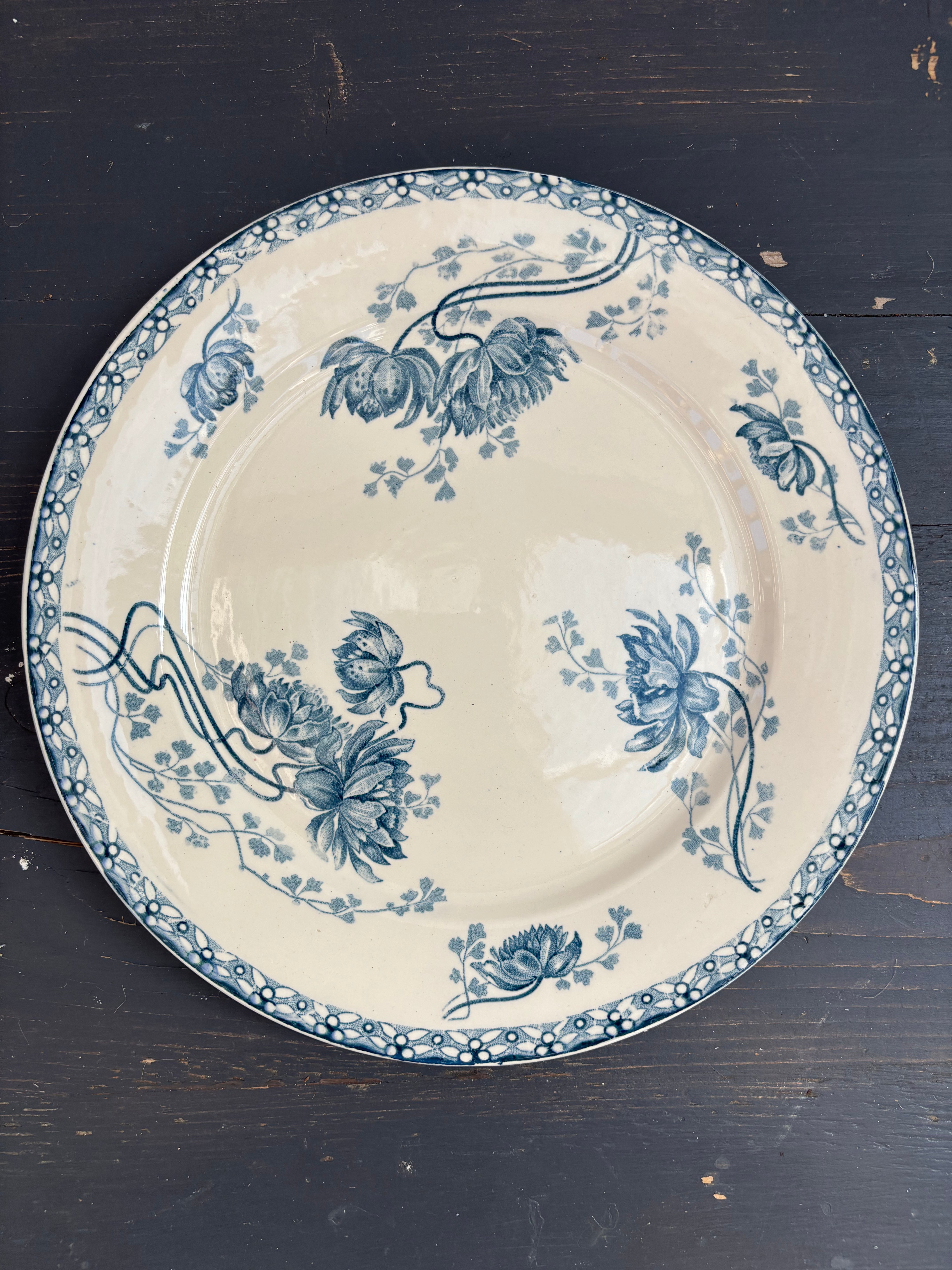 Franske tallerkener, Ø24cm - 6 stk.