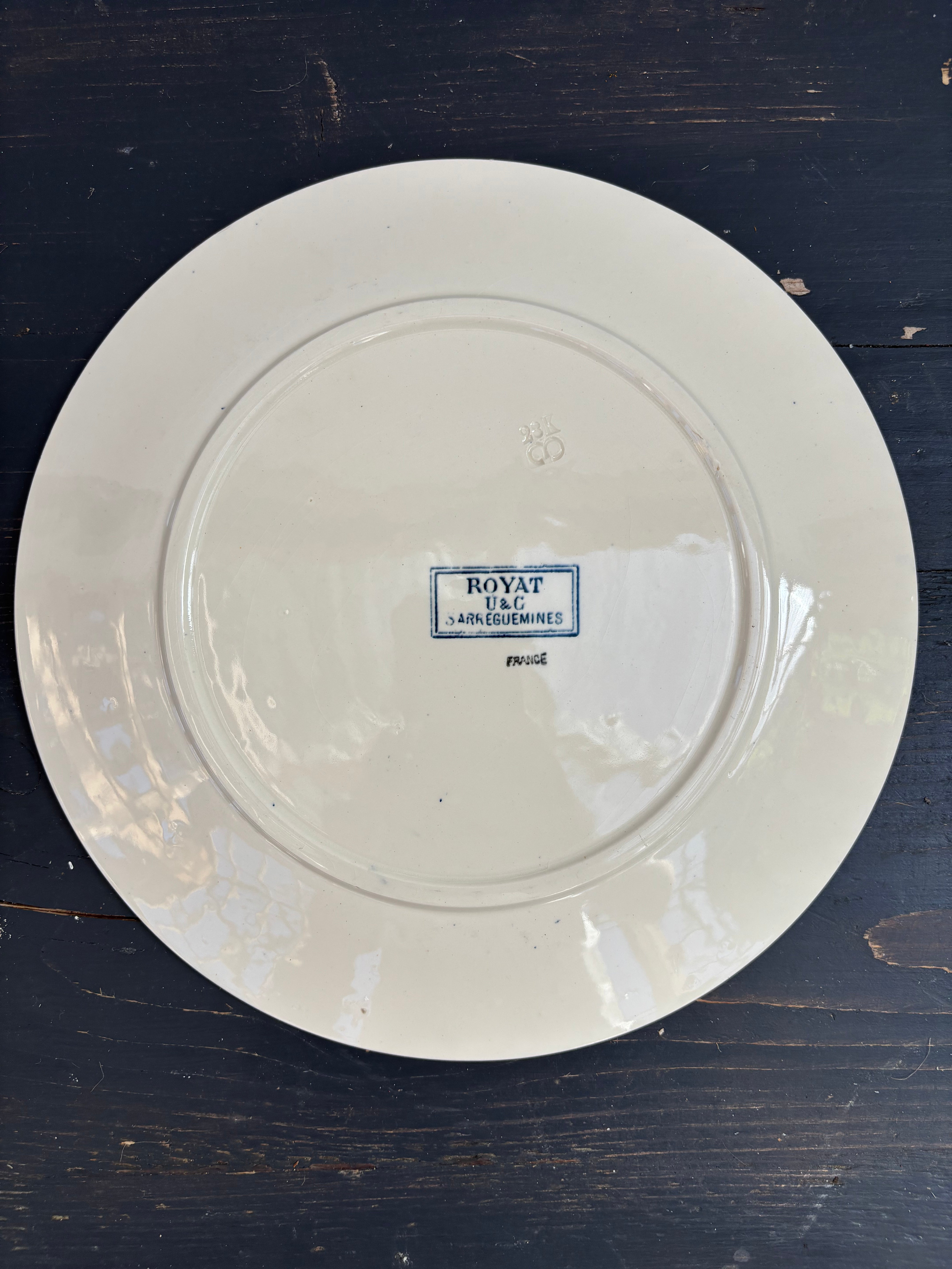Franske tallerkener, Ø24cm - 6 stk.