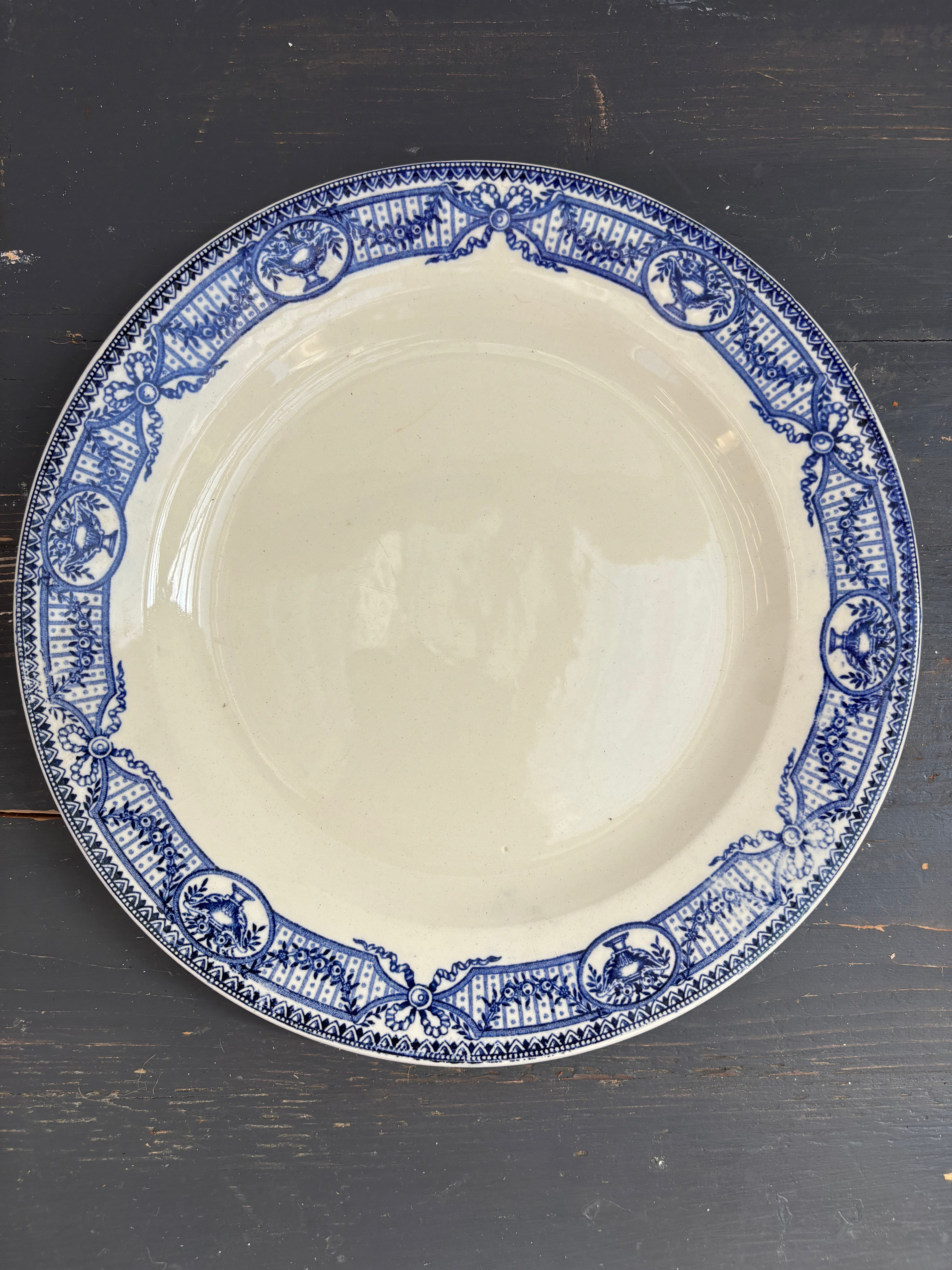 Franske tallerkener, Ø24cm - 6 stk.