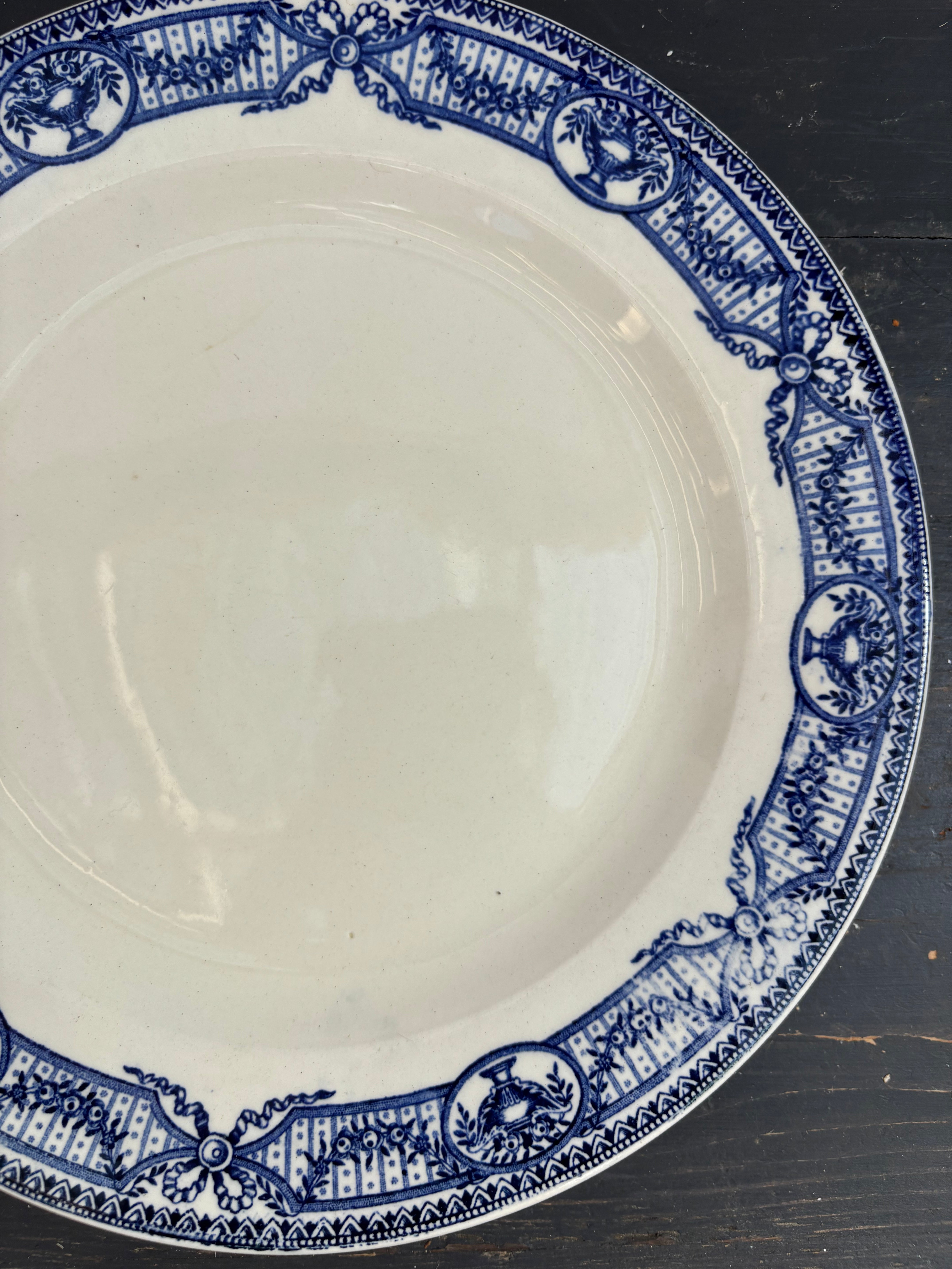 Franske tallerkener, Ø24cm - 6 stk.