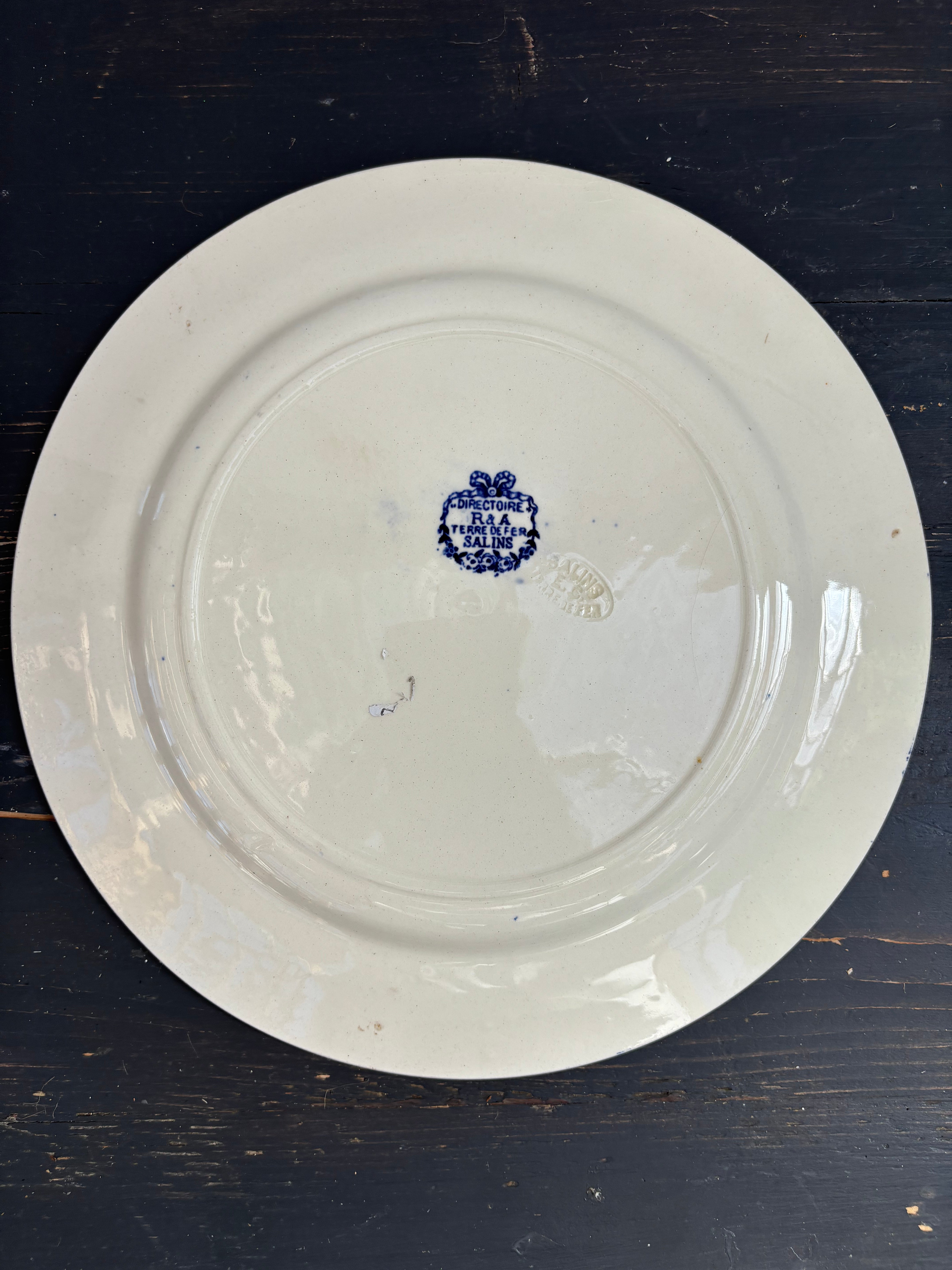 Franske tallerkener, Ø24cm - 6 stk.