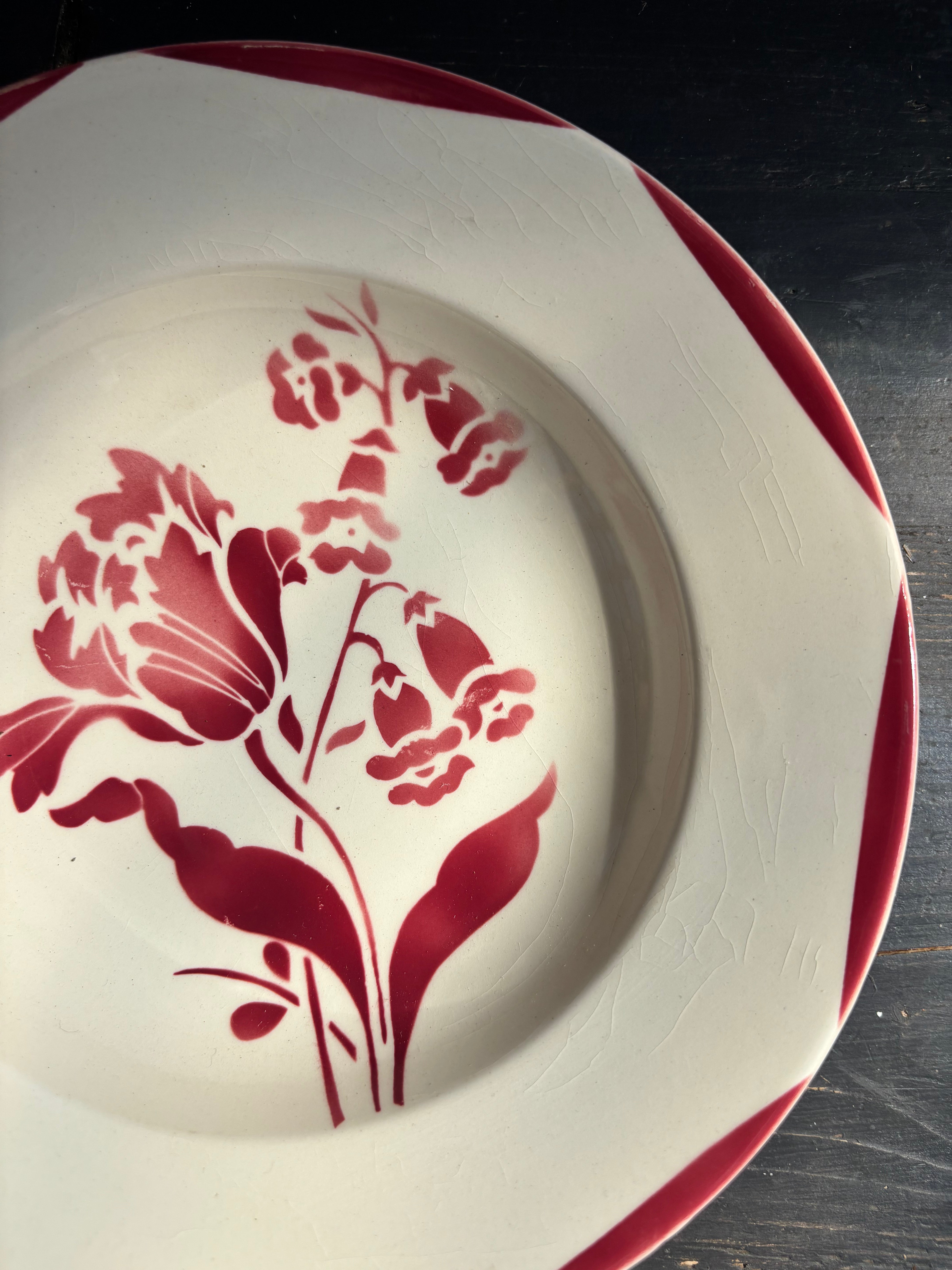 Franske dybe tallerkener, Ø21cm - 6 stk.