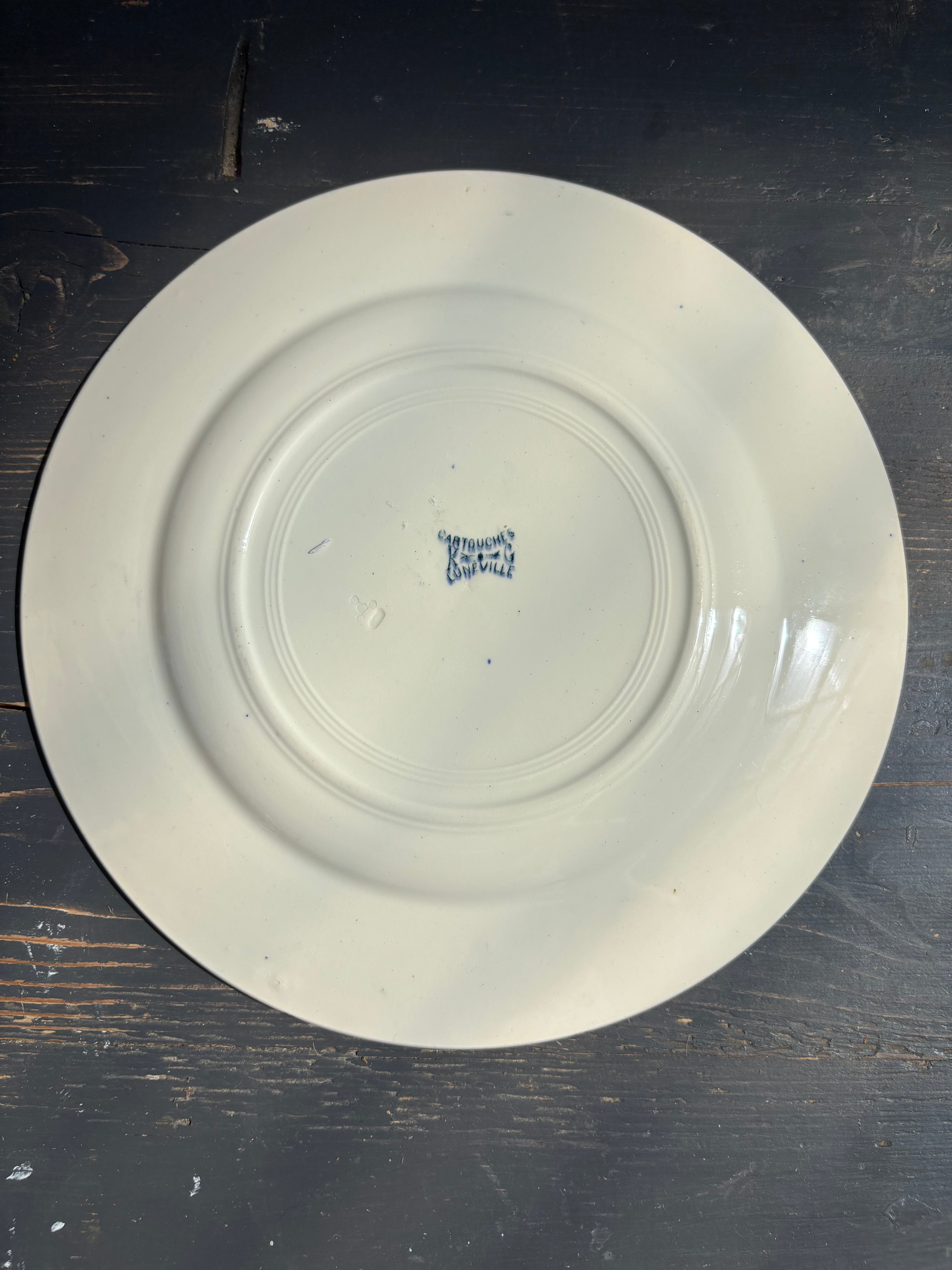 Franske tallerkener, Ø22cm - 6 stk.