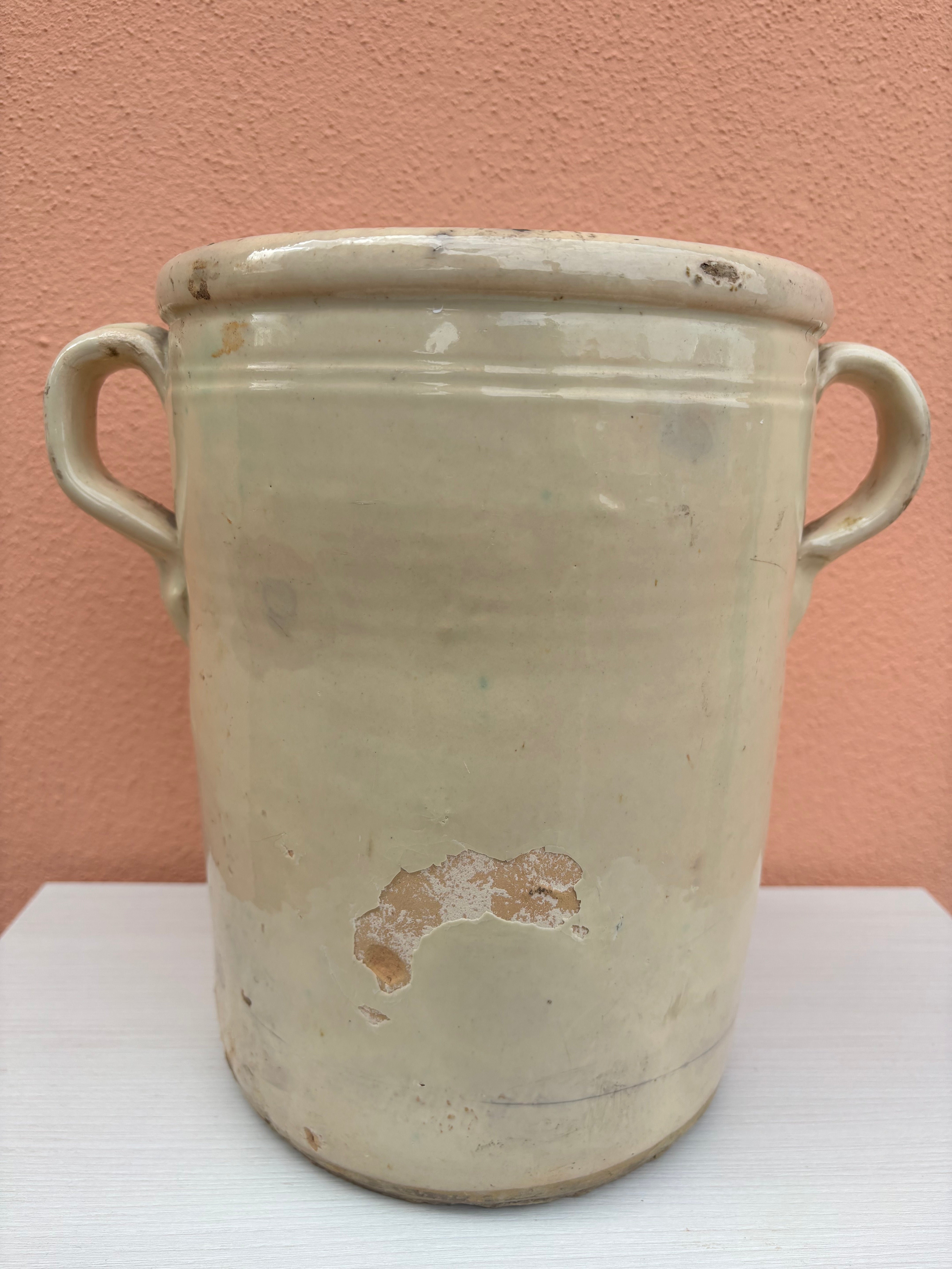 Italiensk krukke, h26 cm.