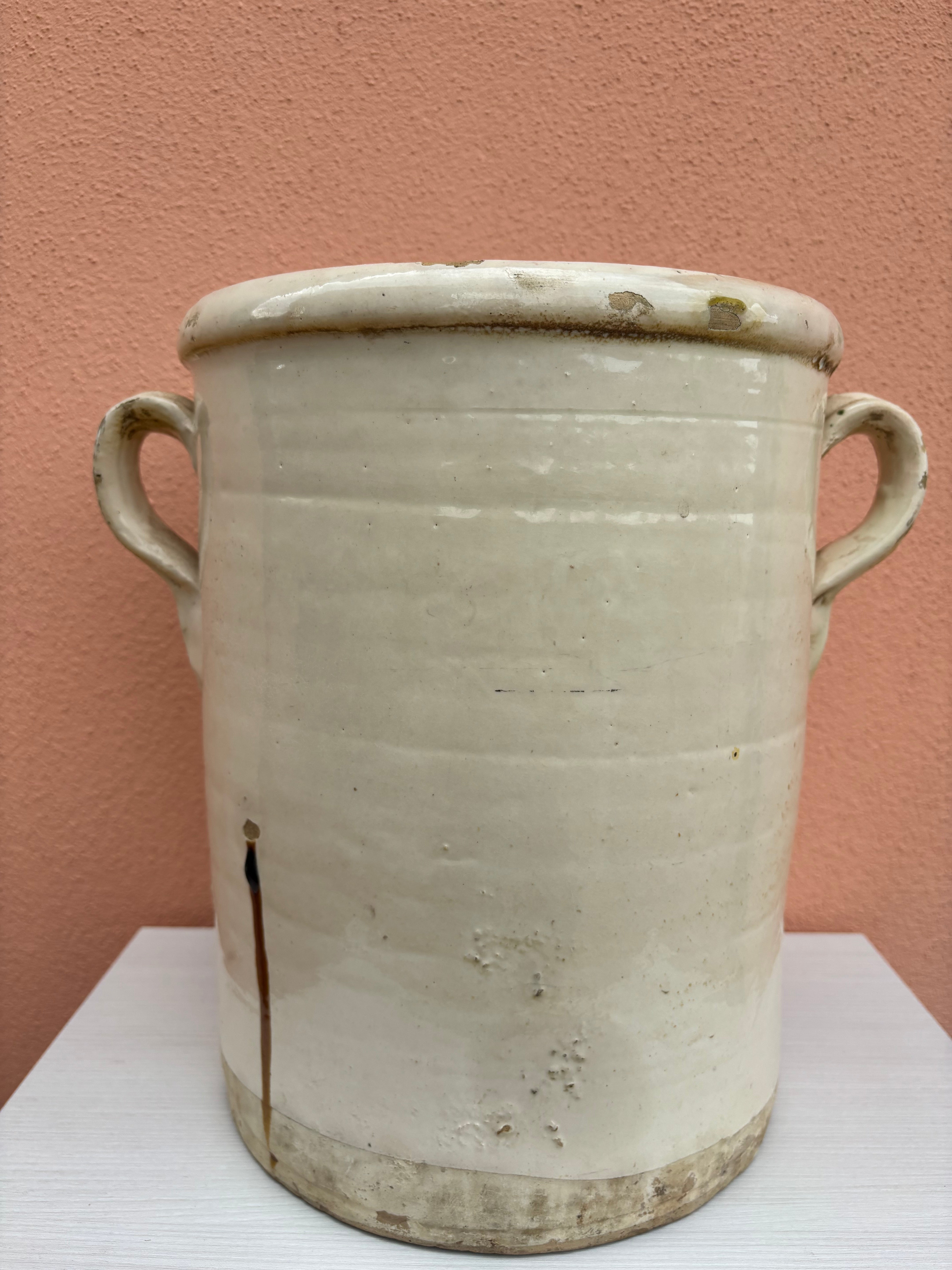 Italiensk krukke, h33 cm.