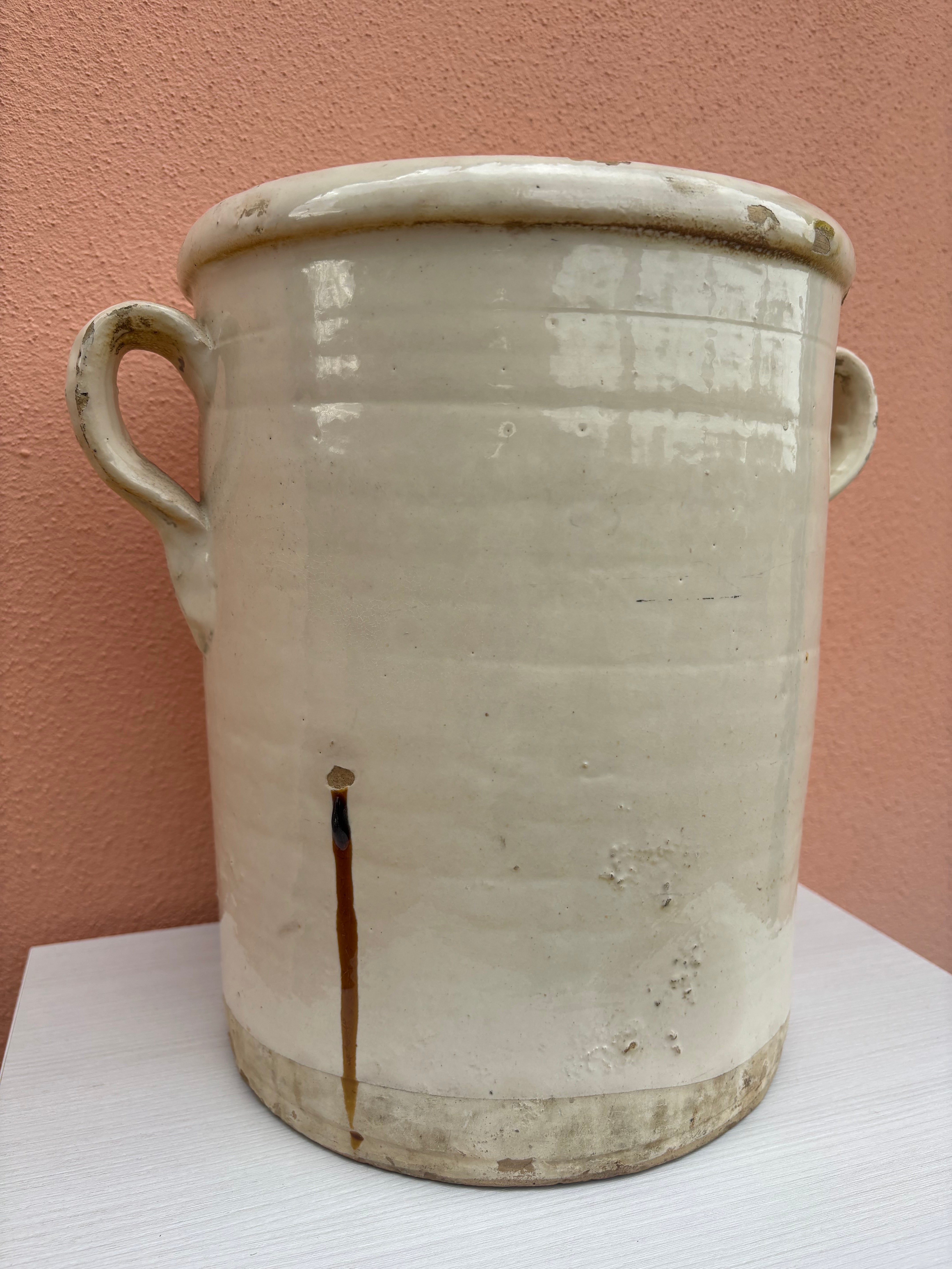 Italiensk krukke, h33 cm.