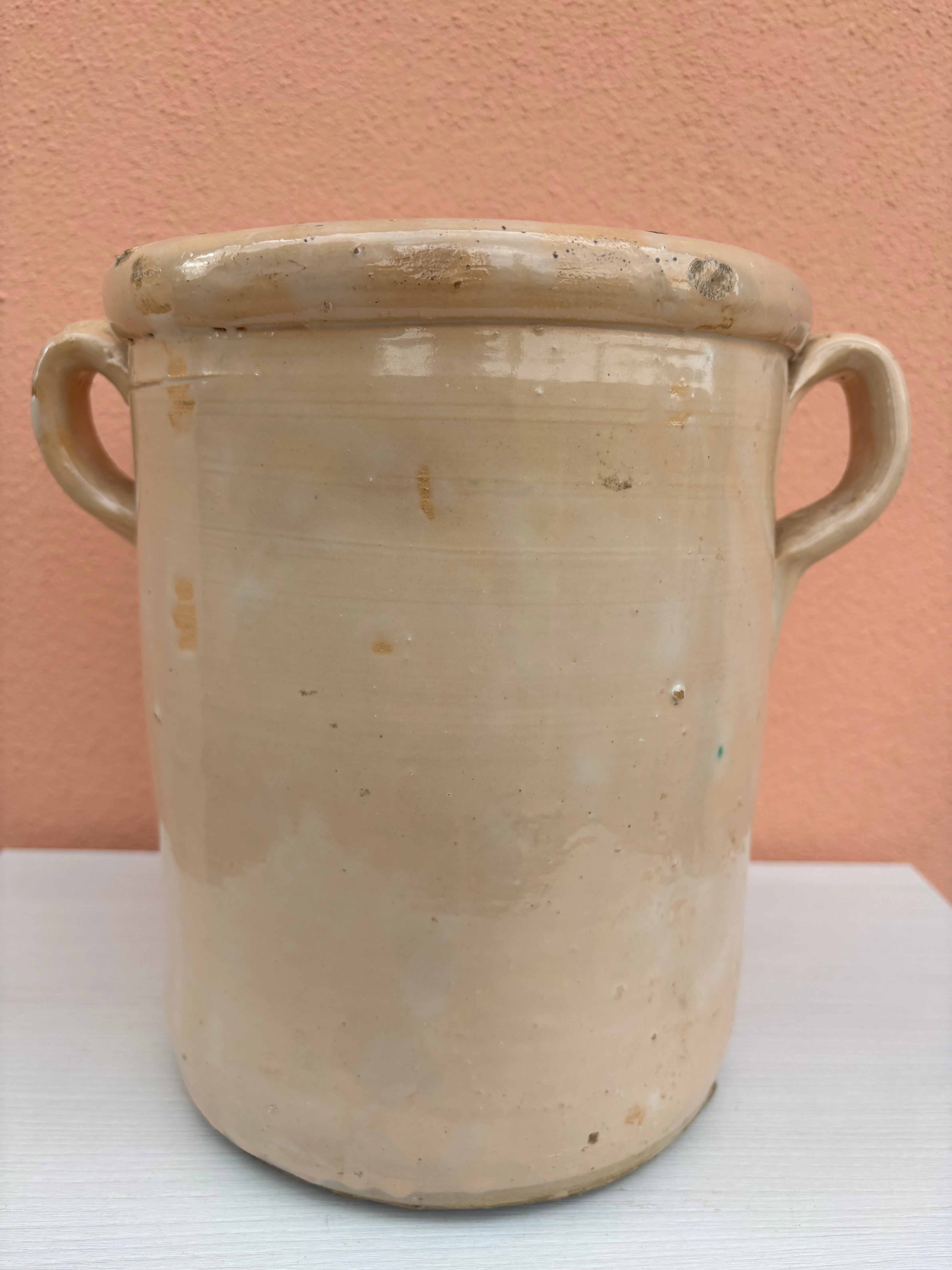 Italiensk krukke, h24 cm.