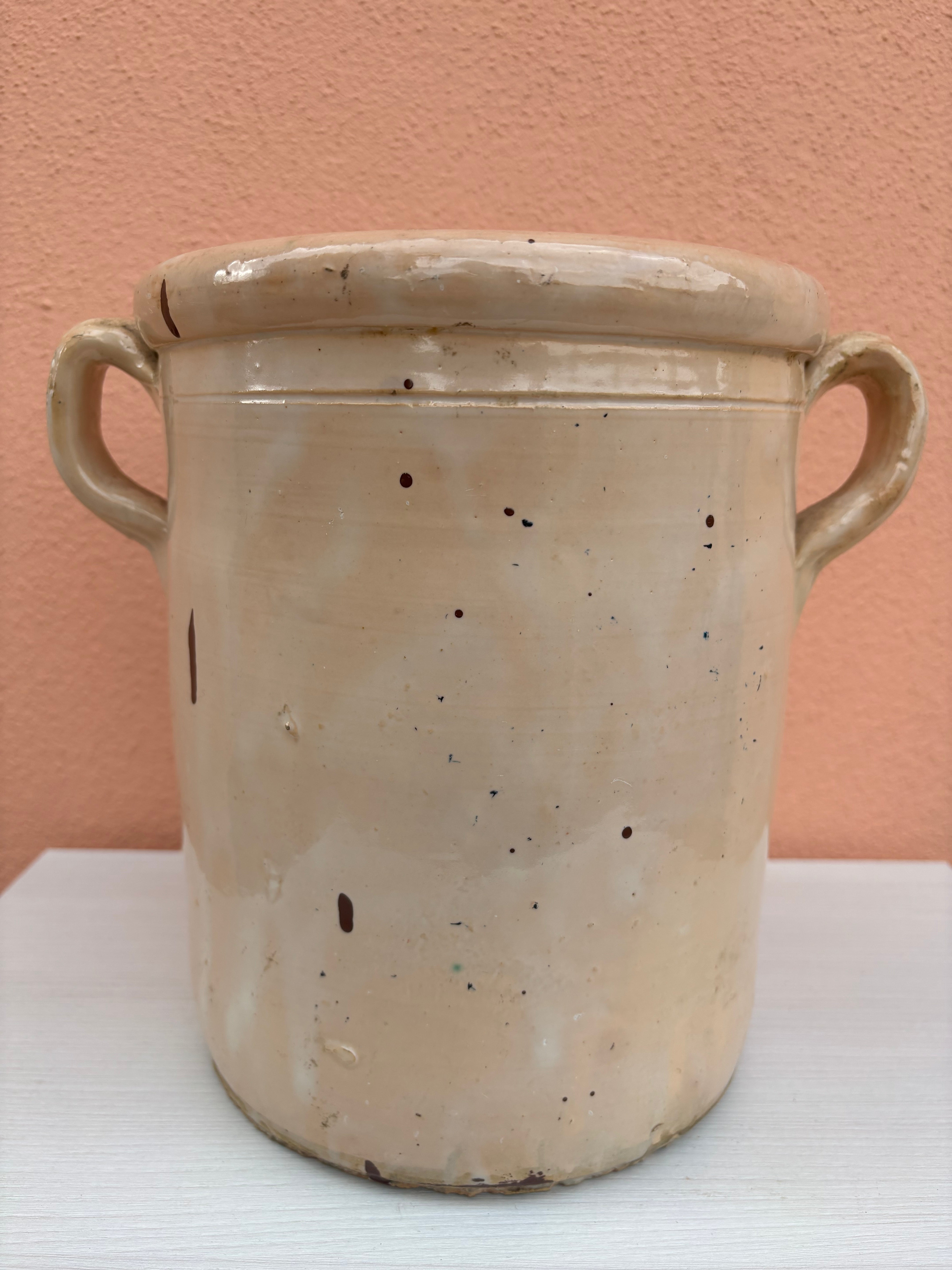 Italiensk krukke, h24 cm.