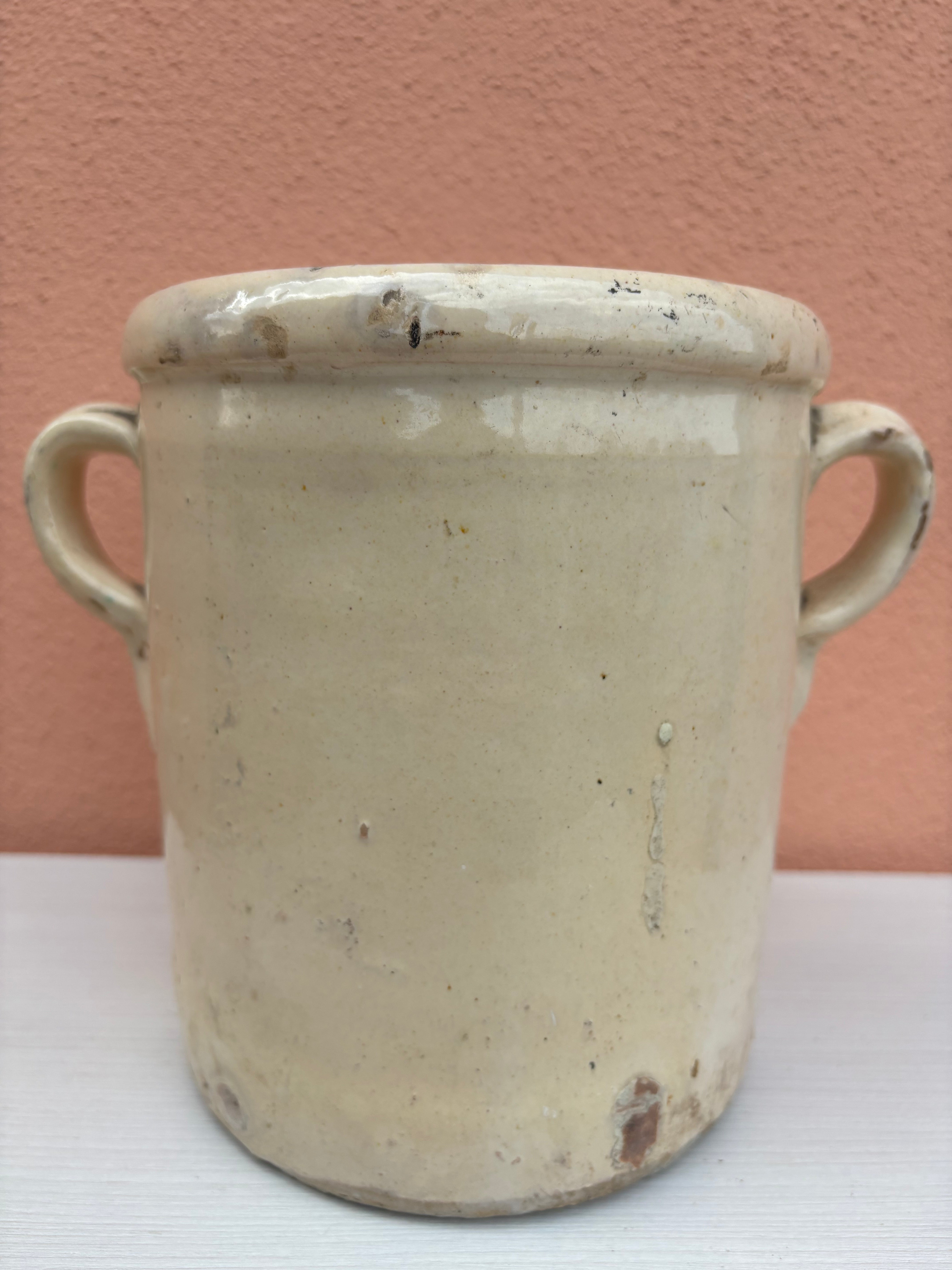 Italiensk krukke, h20 cm.
