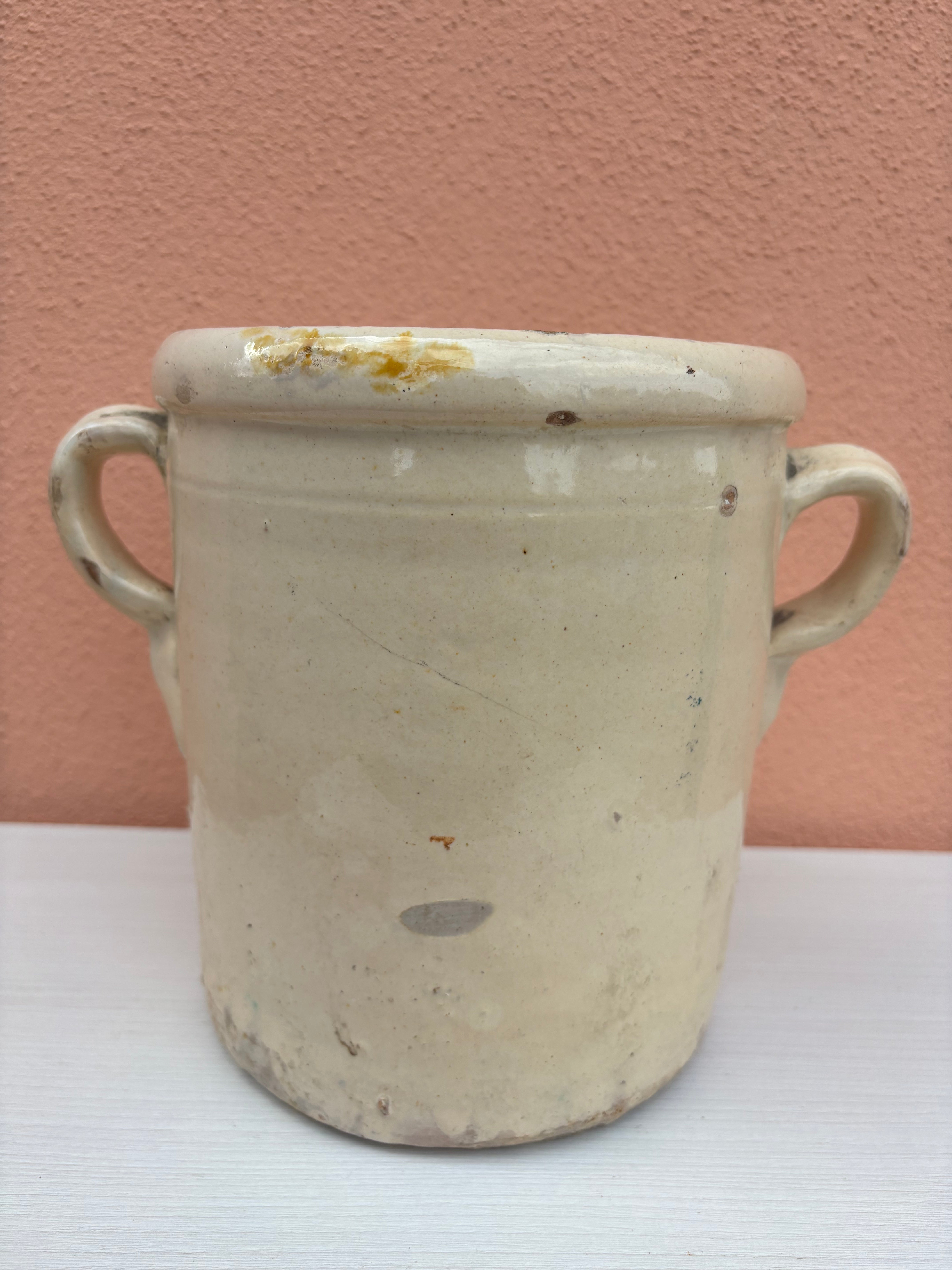 Italiensk krukke, h20 cm.