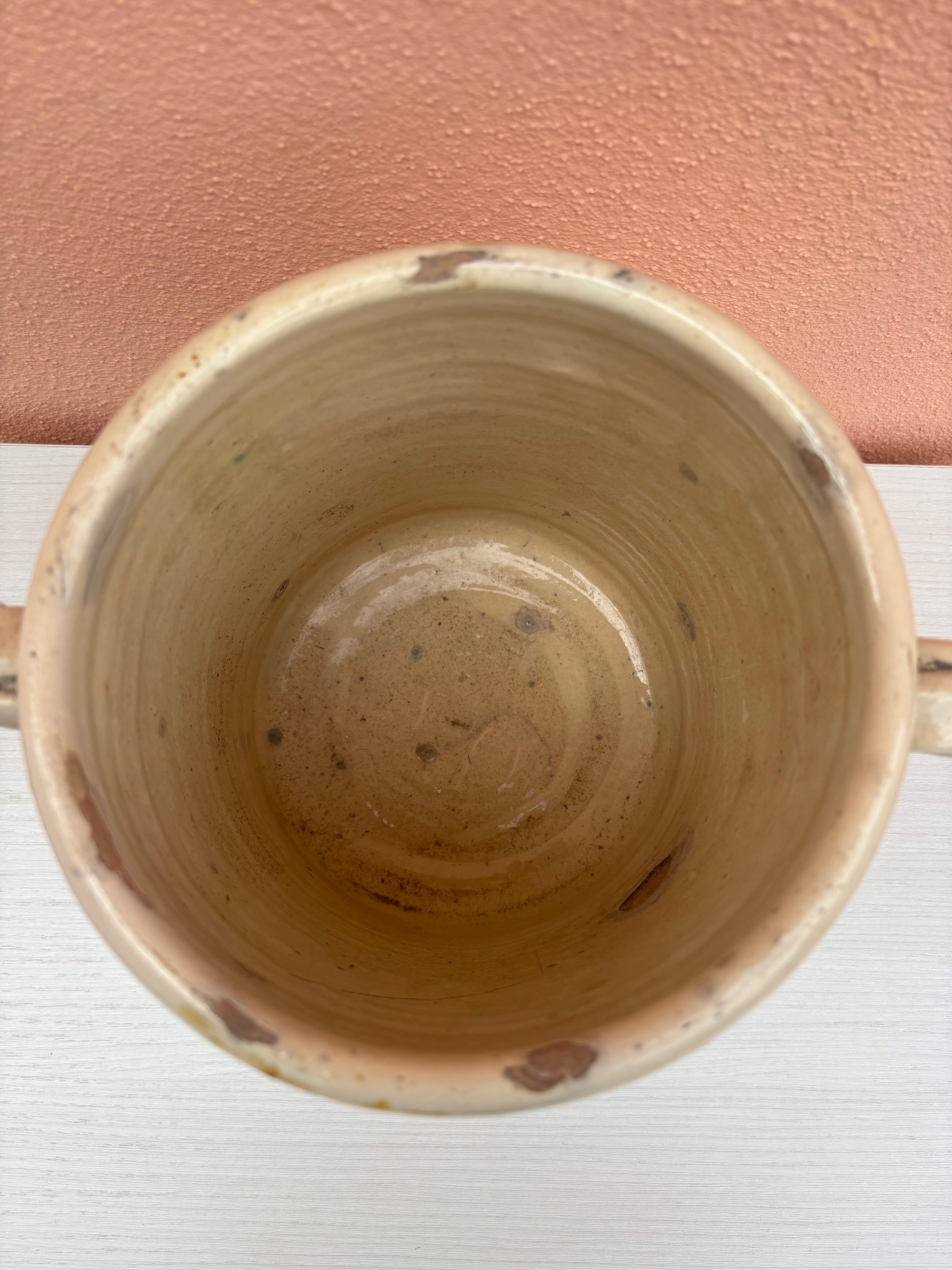 Italiensk krukke, h20 cm.