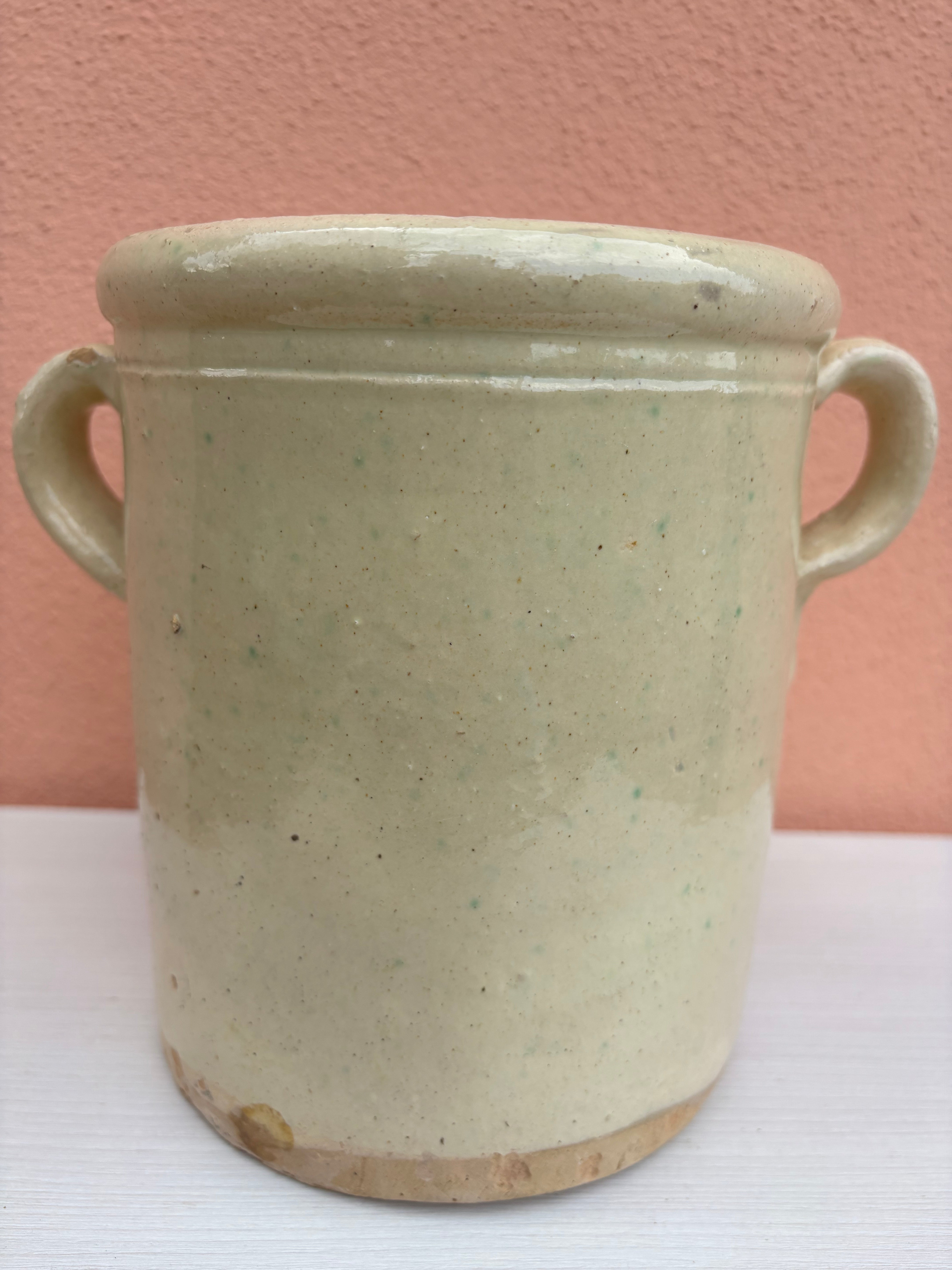 Italiensk krukke, h19 cm.