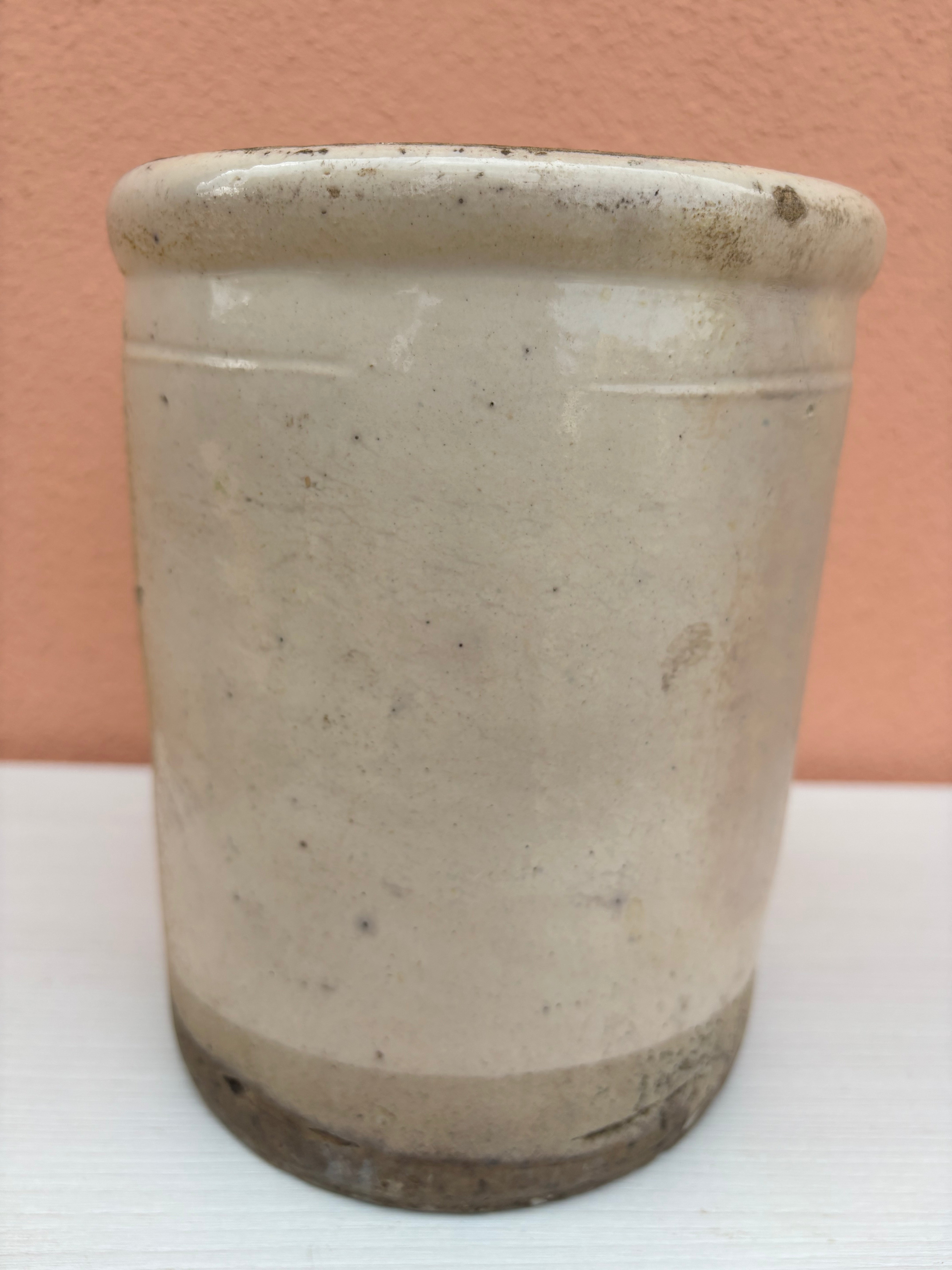 Italiensk krukke, h20 cm.