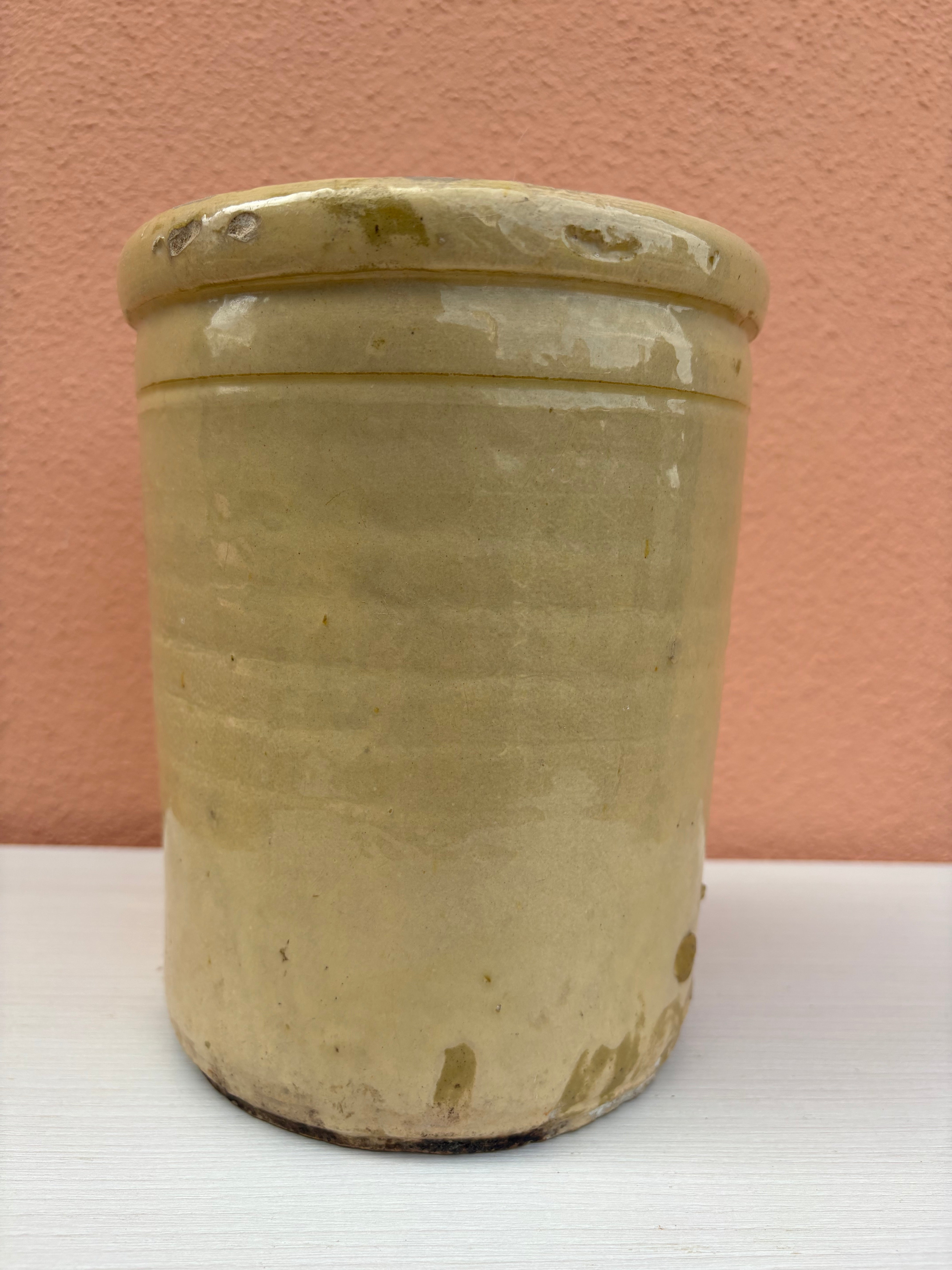 Italiensk krukke, h19 cm.